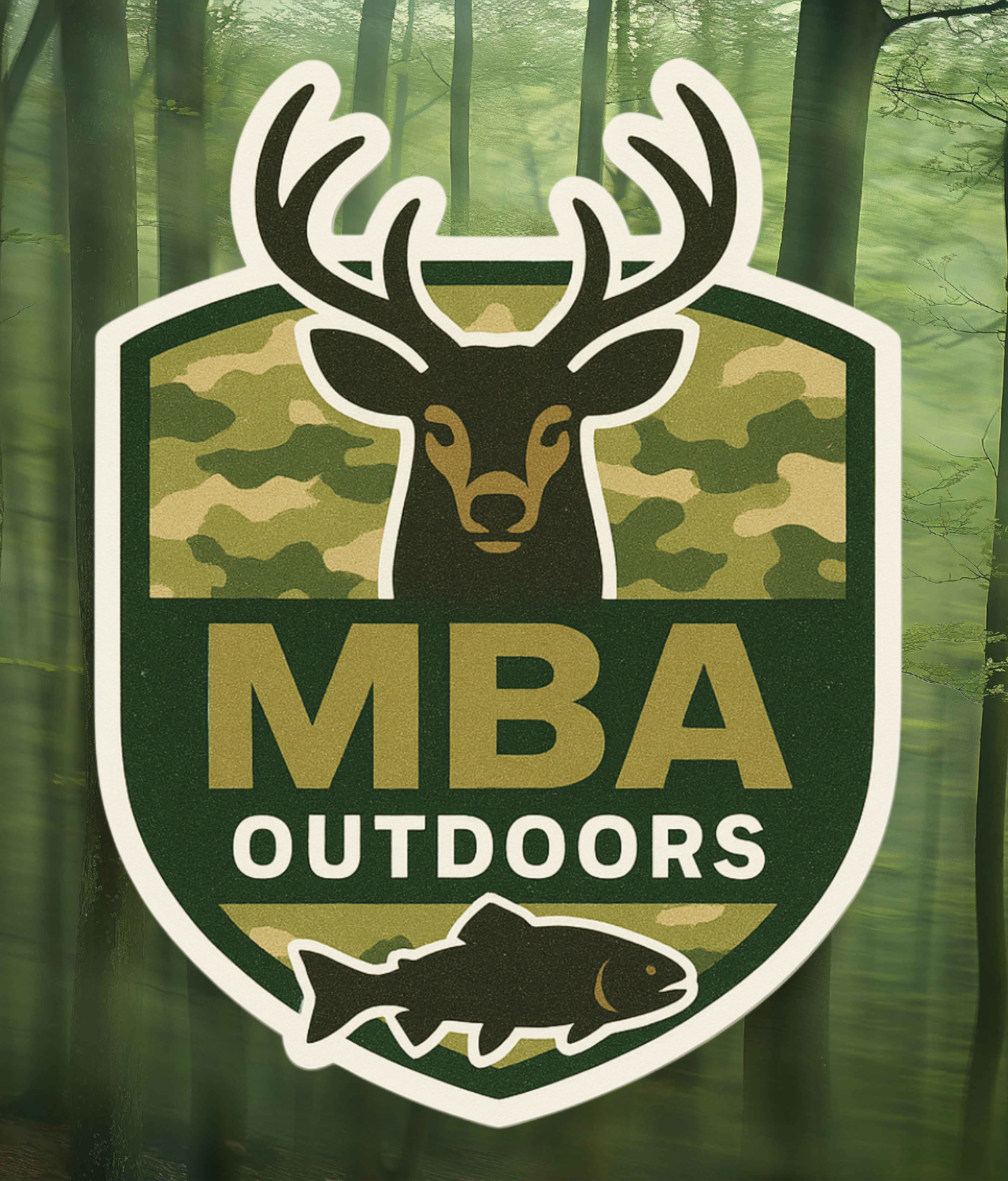 MBAOUTDOORS Camo/Fish/Deer Sticker product thumbnail image