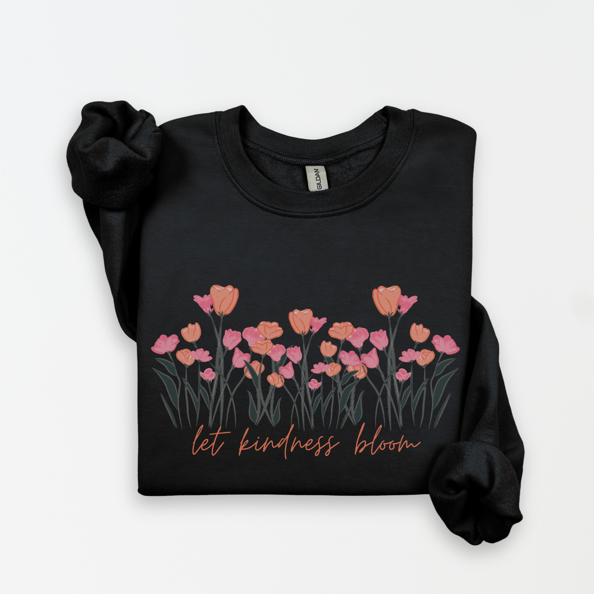 Floral Kindness Sweatshirt - Cozy Crewneck for Warmth & Kindness, Gift for Friends, Self-Care, Spring Fashion, Casual Comfort product thumbnail image Floral Kindness Sweatshirt - Cozy Crewneck for Warmth & Kindness, Gift for Friends, Self-Care, Spring Fashion, Casual Comfort product thumbnail image