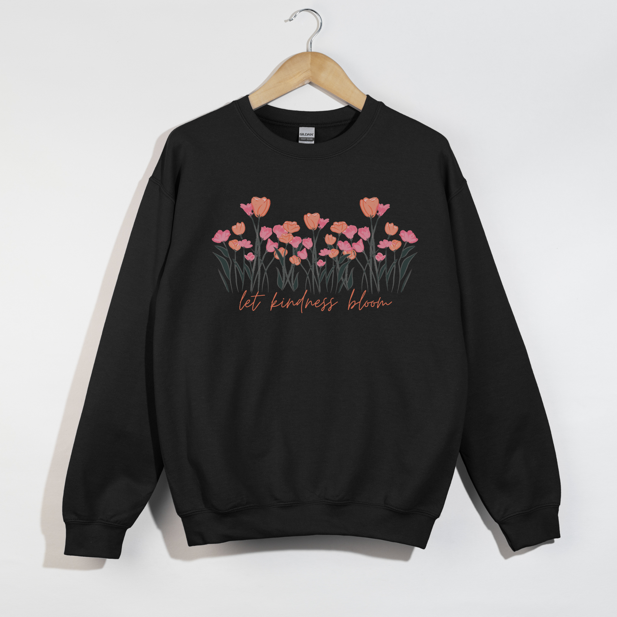 Floral Kindness Sweatshirt - Cozy Crewneck for Warmth & Kindness, Gift for Friends, Self-Care, Spring Fashion, Casual Comfort product thumbnail image Floral Kindness Sweatshirt - Cozy Crewneck for Warmth & Kindness, Gift for Friends, Self-Care, Spring Fashion, Casual Comfort product thumbnail image