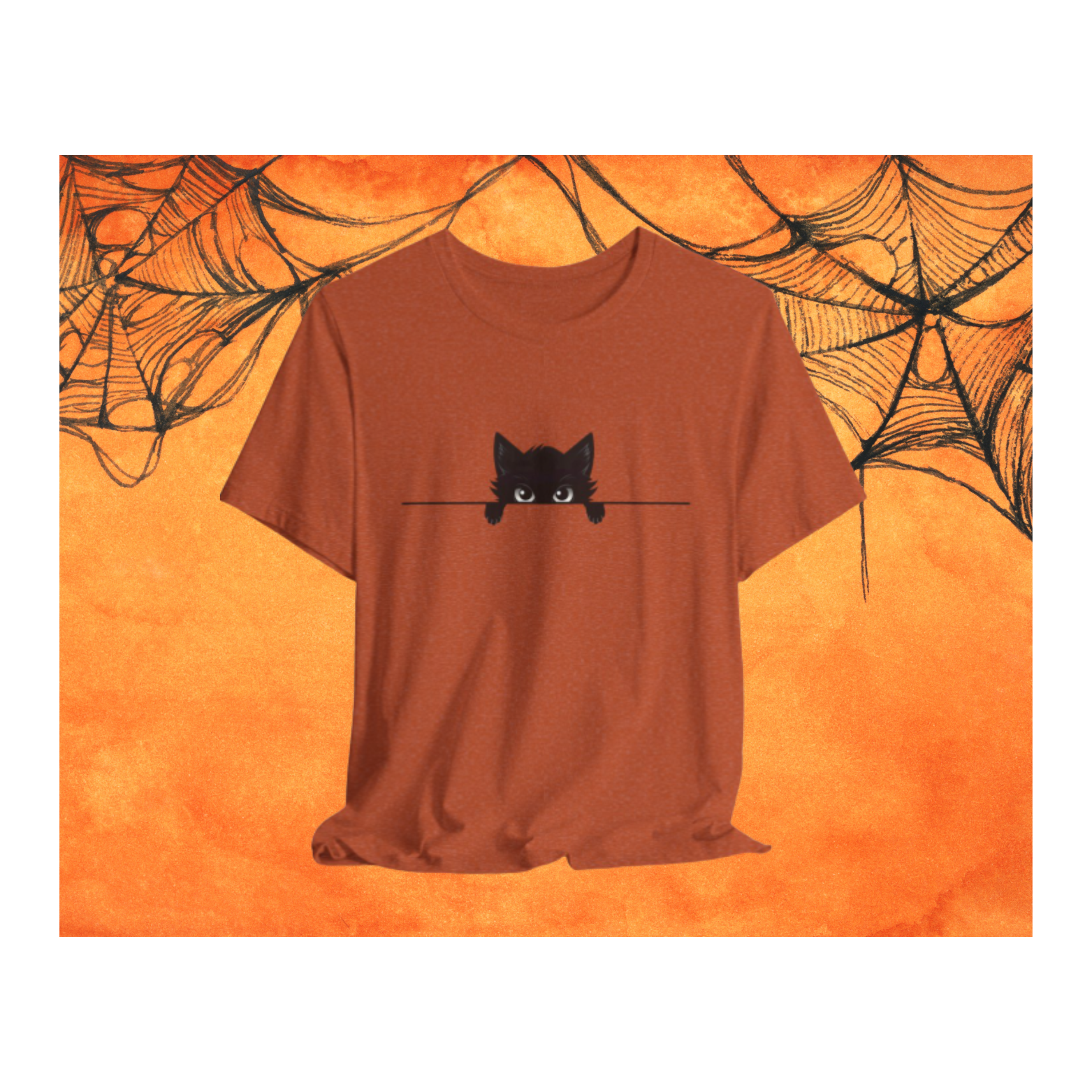Playful Cat Peek-a-Boo Tee product thumbnail image