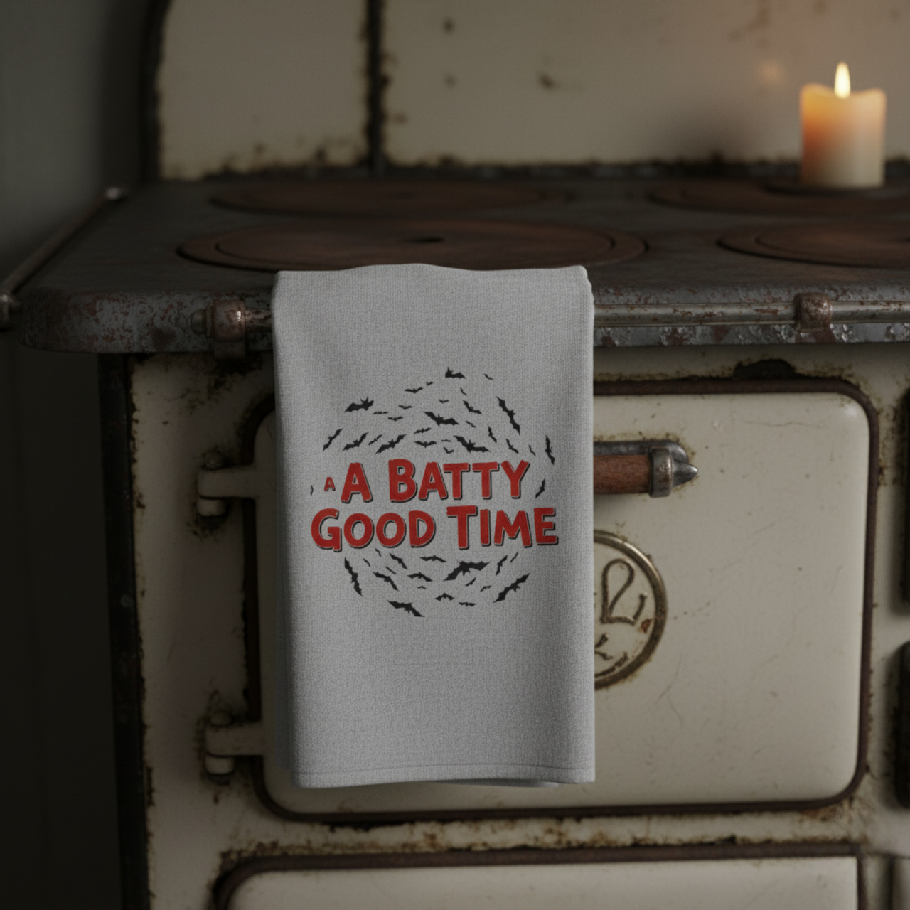 A Batty Good Time Halloween Microfiber Tea Towels, Batty Good Time Kitchen Towel, Home Decor, Party Decor, Creative Gifts, Seasonal Kitchenware