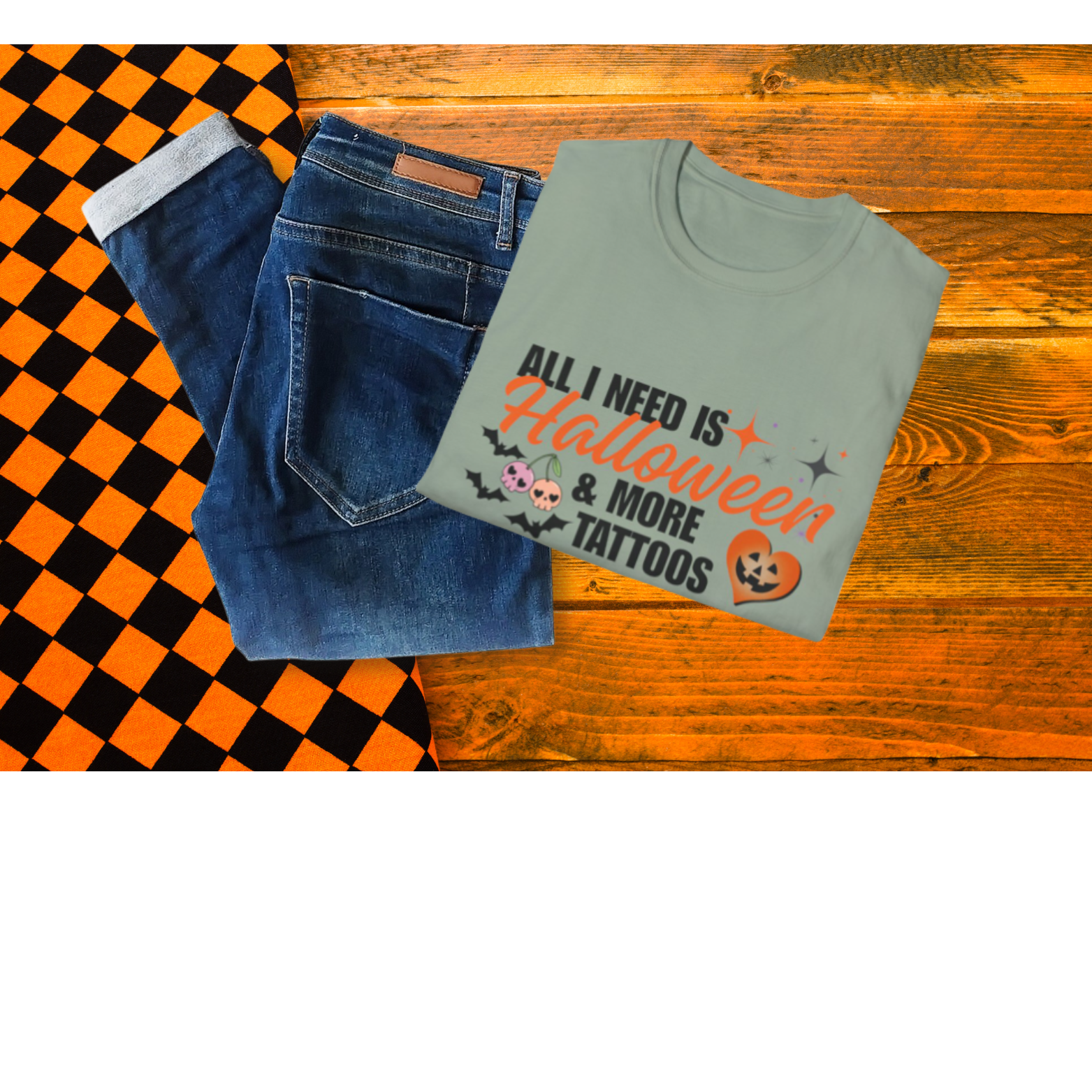 Halloween Tattoo Lover's Unisex T-Shirt product thumbnail image
