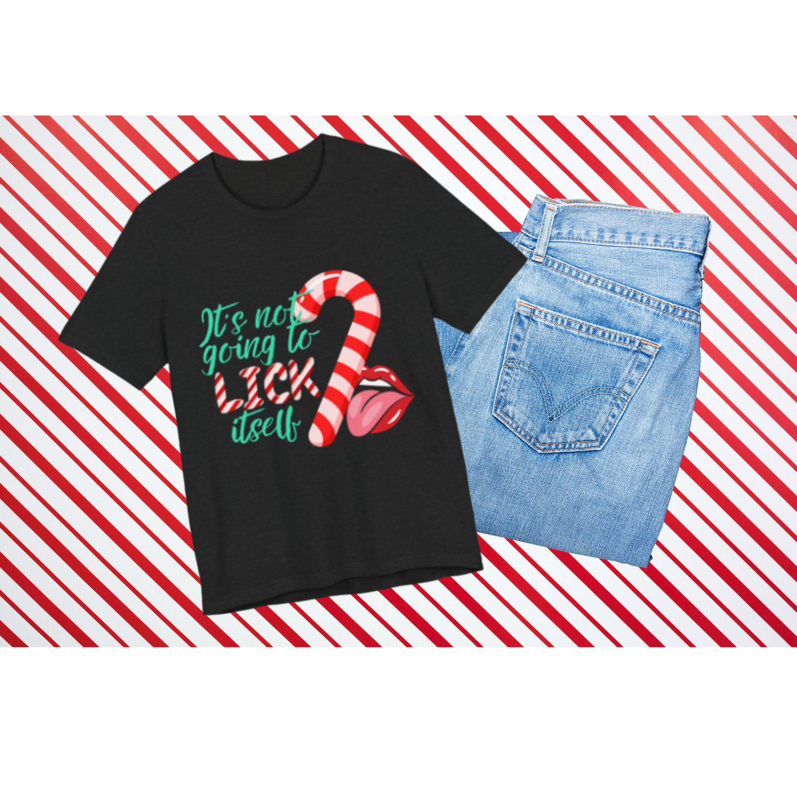 Lick Itself Christmas T-shirt