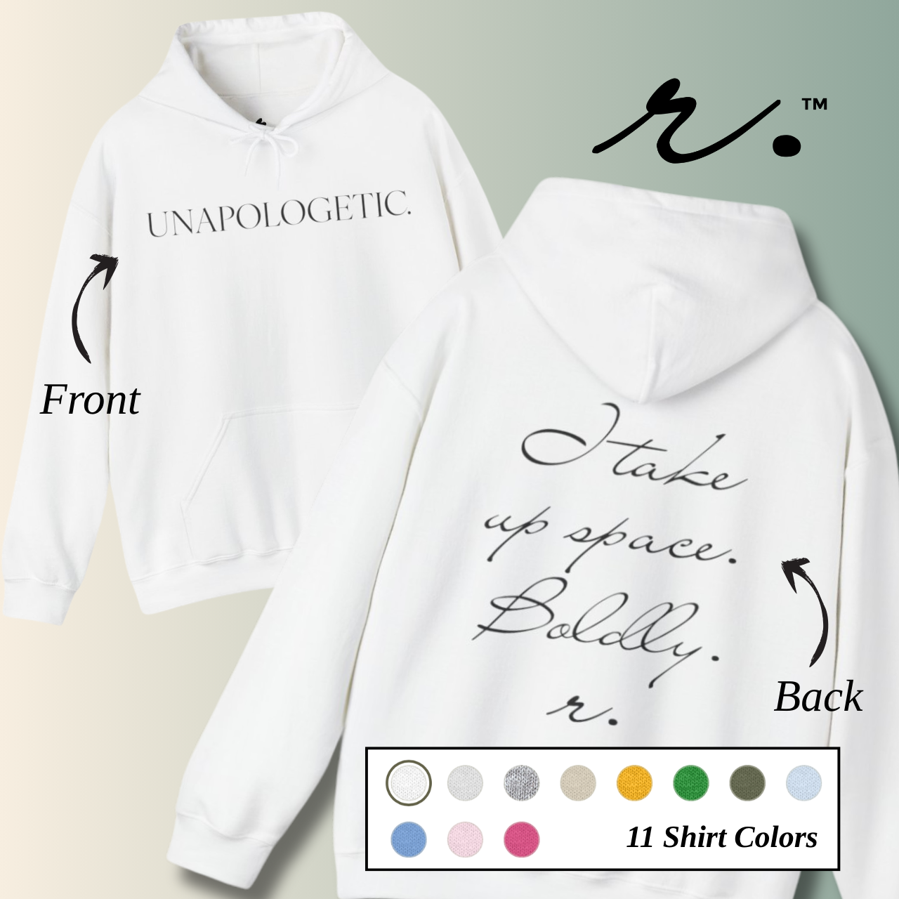 UNAPOLOGETIC. | Reminder Collection Hoodie - Adults product thumbnail image