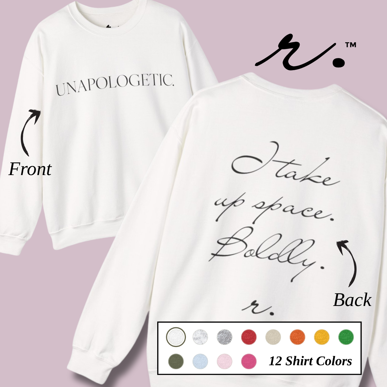 UNAPOLOGETIC. | Reminder Collection Crew - Adults product thumbnail image