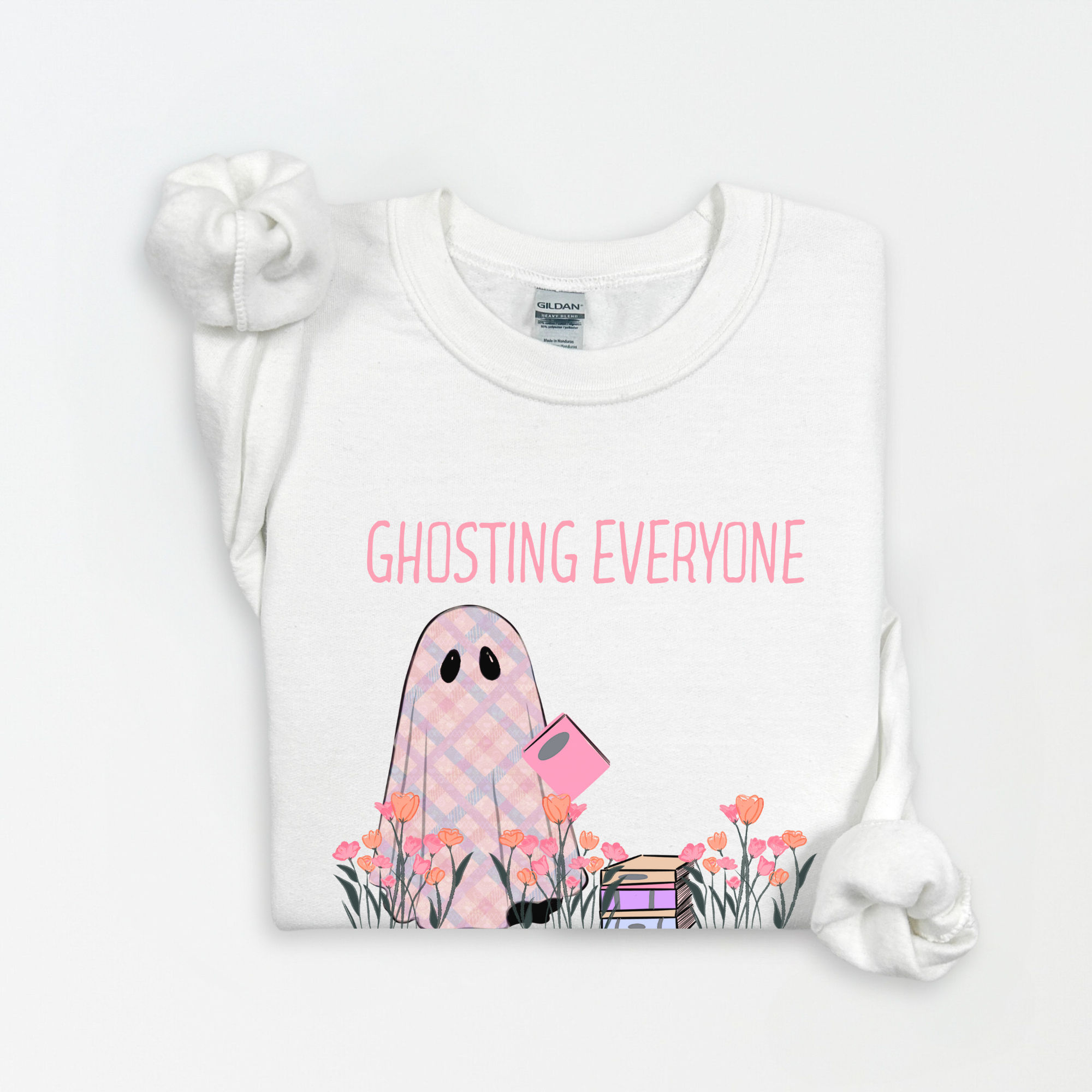 Ghosting Everyone Sweatshirt - Cozy Unisex Crewneck, Perfect for Halloween, Casual Wear, Gift for Friends, Spooky Season Apparel product thumbnail image Ghosting Everyone Sweatshirt - Cozy Unisex Crewneck, Perfect for Halloween, Casual Wear, Gift for Friends, Spooky Season Apparel product thumbnail image