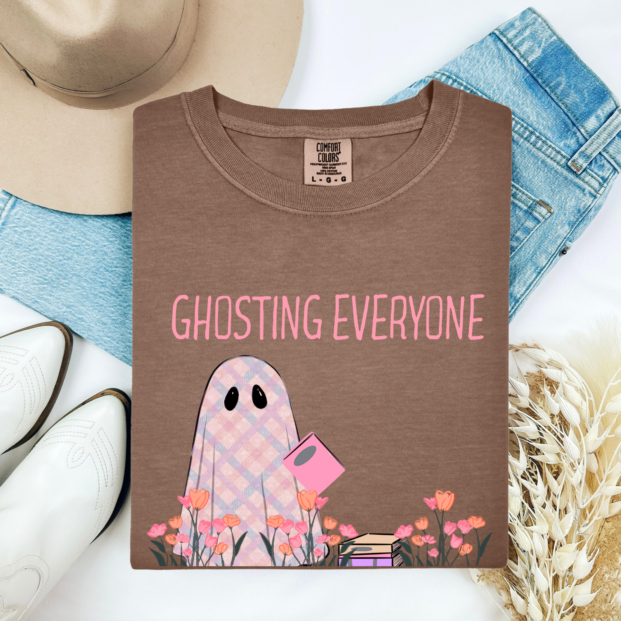 Whimsical Ghost T-shirt, Fun Gift for Ghost Lovers, Halloween Fashion, Cute Apparel, Unique Graphic Tee product thumbnail image Whimsical Ghost T-shirt, Fun Gift for Ghost Lovers, Halloween Fashion, Cute Apparel, Unique Graphic Tee product thumbnail image