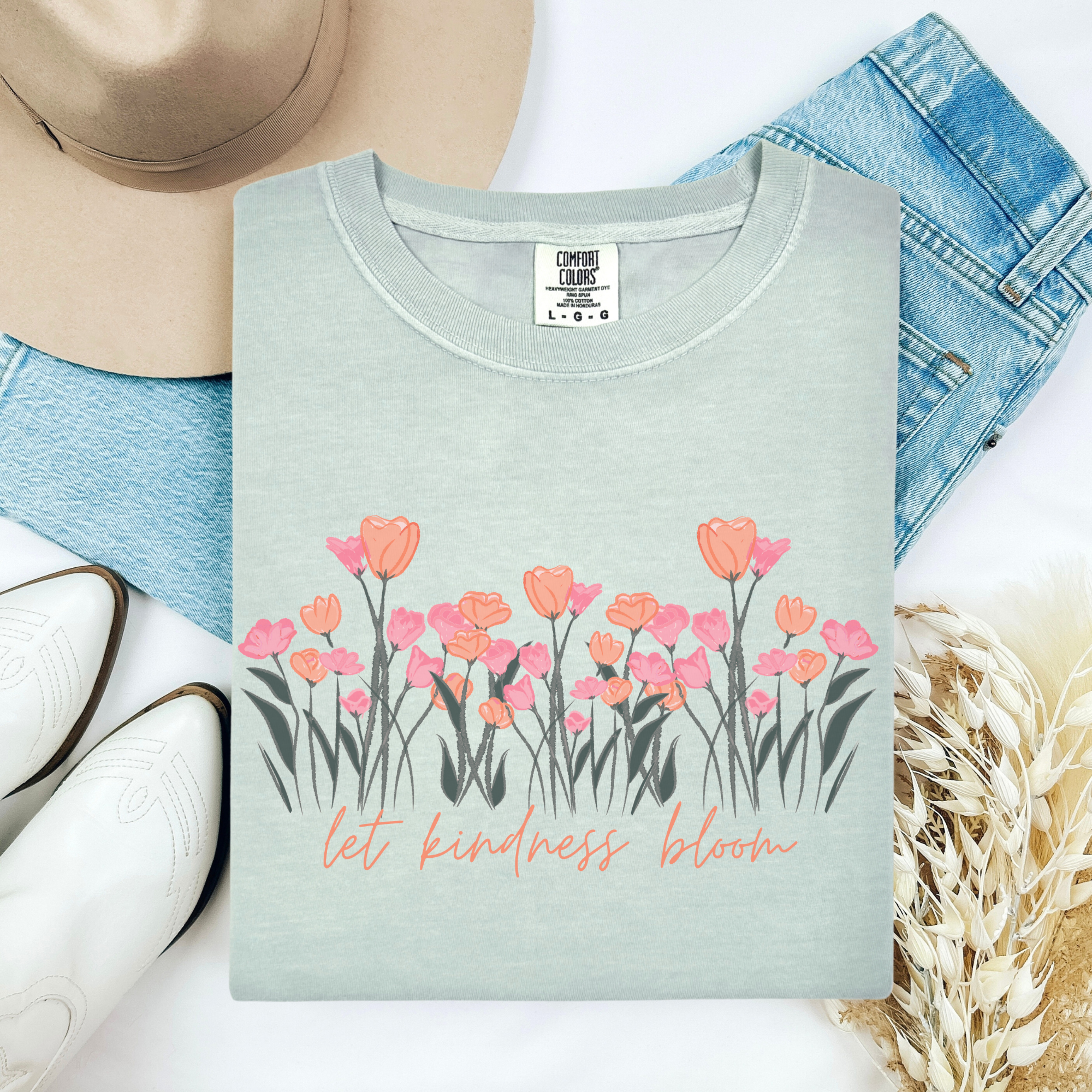 Unisex Flower Graphic T-shirt, Let Kindness Bloom Tee, Floral T-shirt for Spring, Positive Vibes Shirt, Gift for Nature Lovers product thumbnail image Unisex Flower Graphic T-shirt, Let Kindness Bloom Tee, Floral T-shirt for Spring, Positive Vibes Shirt, Gift for Nature Lovers product thumbnail image