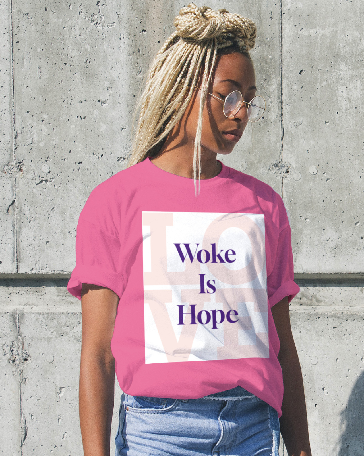 Graphic Tee - WOKE IS HOPE Unisex T-Shirt for Believers in Social Justice 