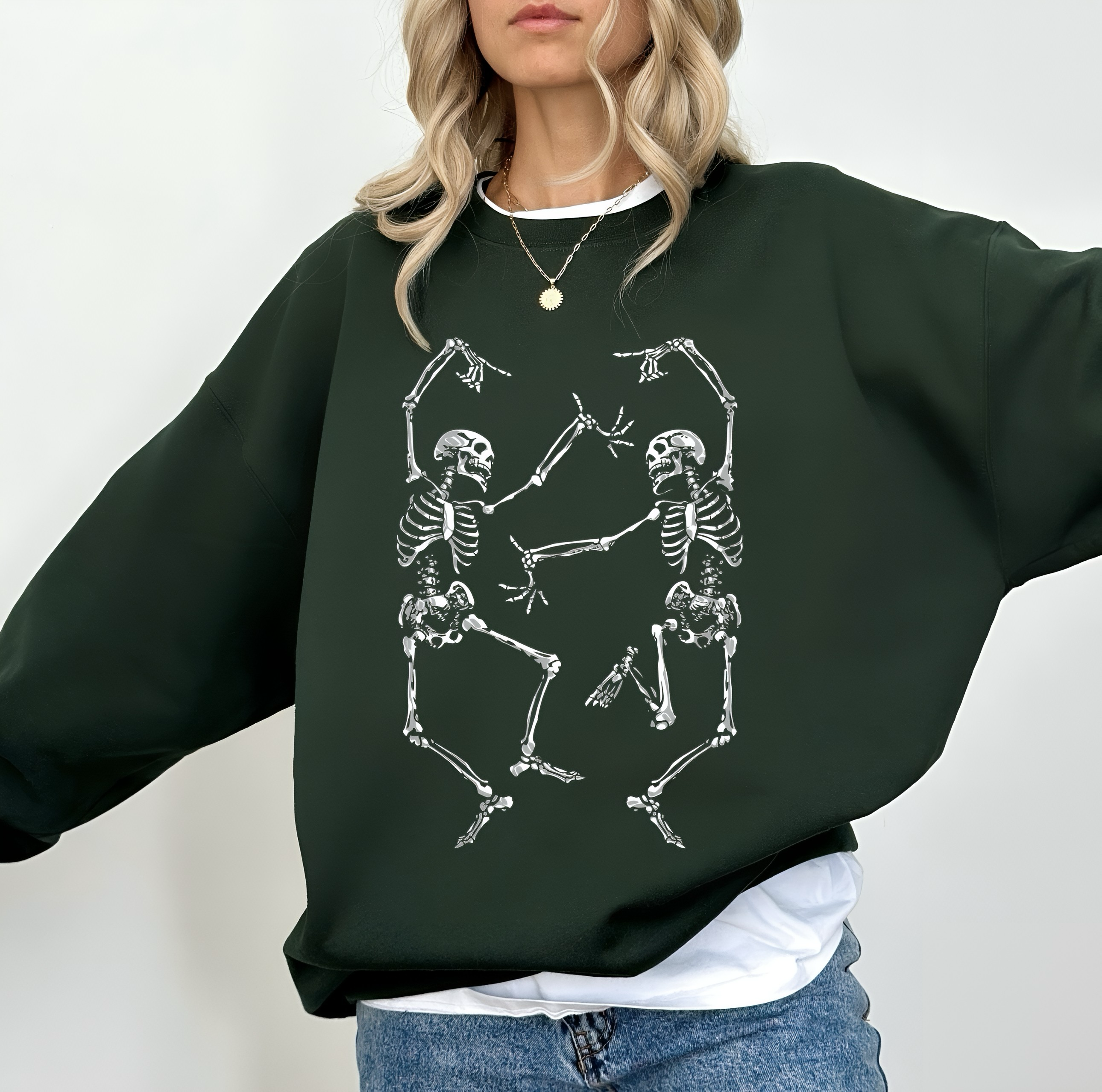 👻 Spooky Skeleton Dance Sweatshirt 🏴☠️ product thumbnail image 👻 Spooky Skeleton Dance Sweatshirt 🏴☠️ product thumbnail image
