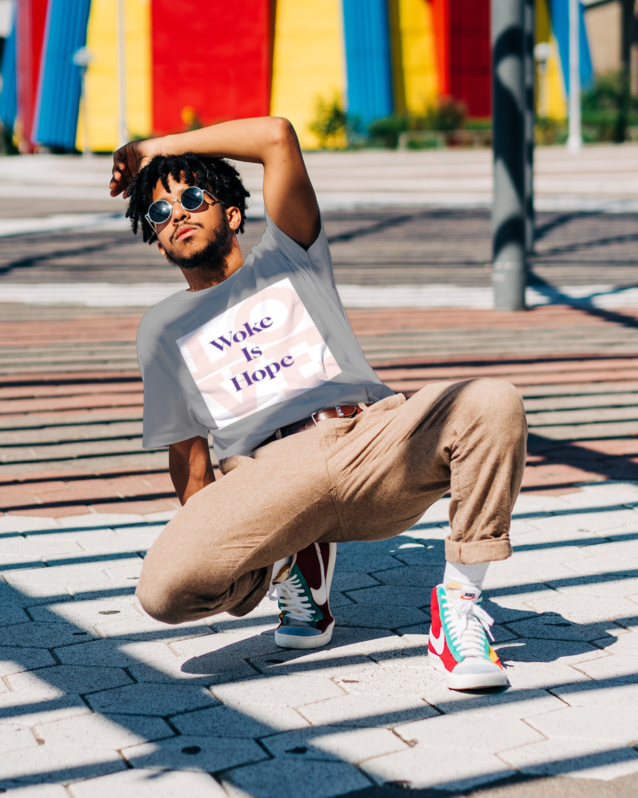 Graphic Tee - WOKE IS HOPE Unisex T-Shirt for Believers in Social Justice  product thumbnail image