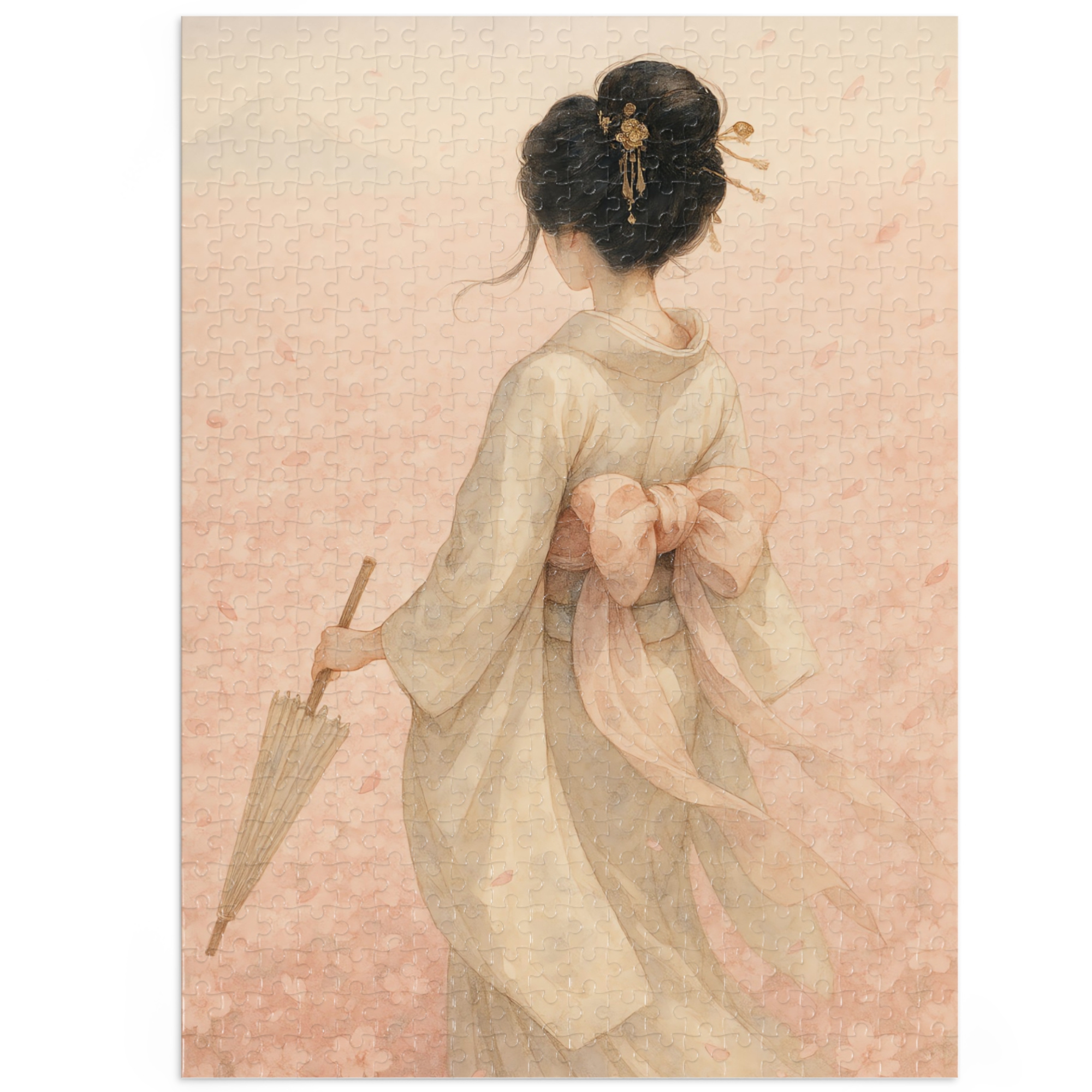 Japanese Sakura: Geisha in Bloom (Edition.1) Jigsaw Puzzle