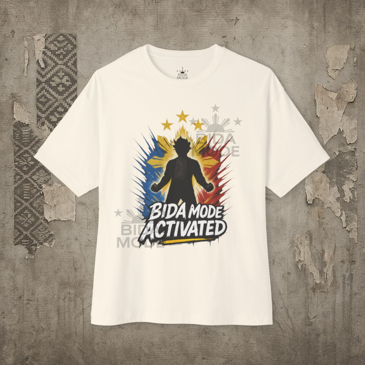 Bida Mode Activated T-Shirt | Main Character Energy Tee | Pinoy Pride Streetwear | Filipino Graphic Clothing product thumbnail image Bida Mode Activated T-Shirt | Main Character Energy Tee | Pinoy Pride Streetwear | Filipino Graphic Clothing product thumbnail image