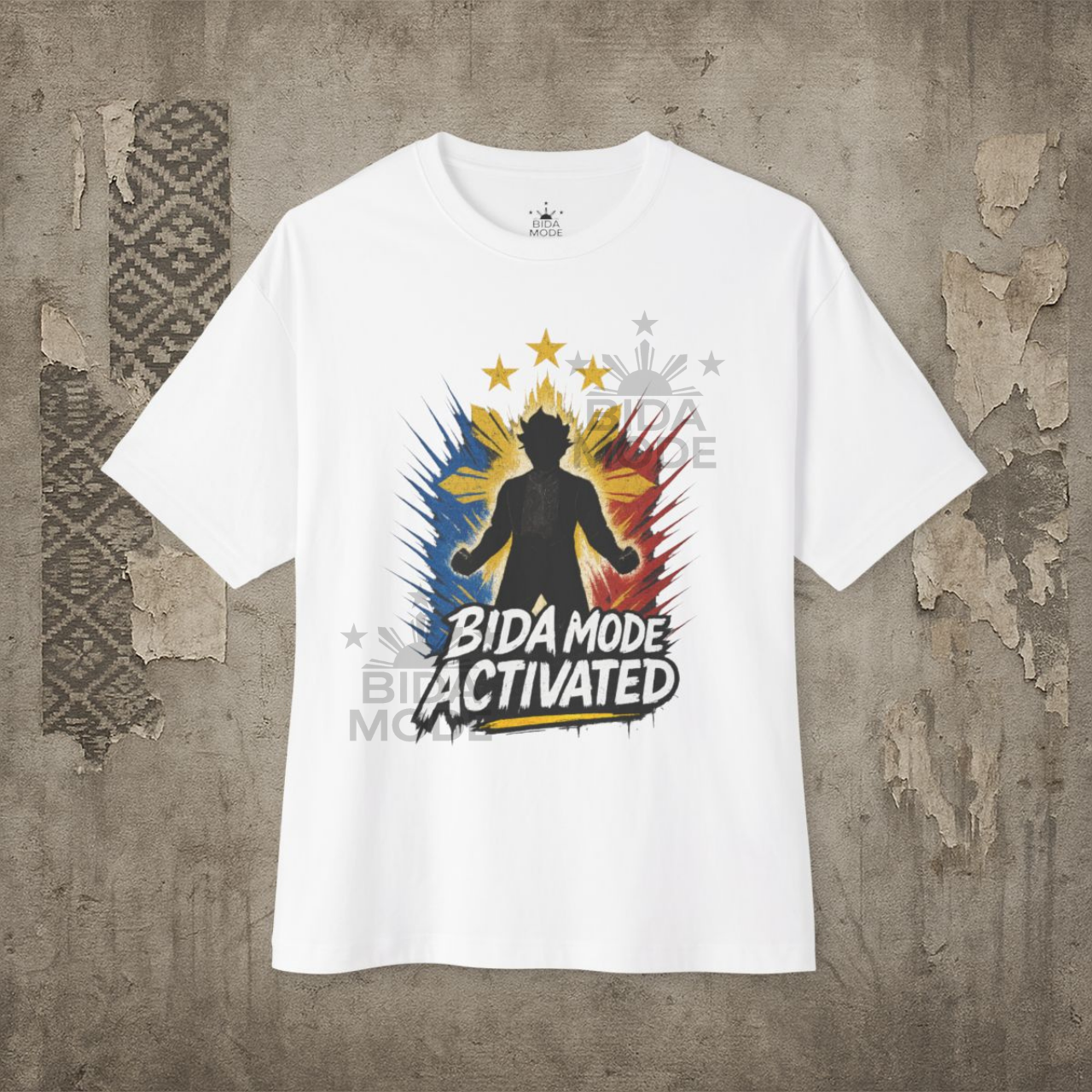Bida Mode Activated T-Shirt | Main Character Energy Tee | Pinoy Pride Streetwear | Filipino Graphic Clothing product thumbnail image Bida Mode Activated T-Shirt | Main Character Energy Tee | Pinoy Pride Streetwear | Filipino Graphic Clothing product thumbnail image