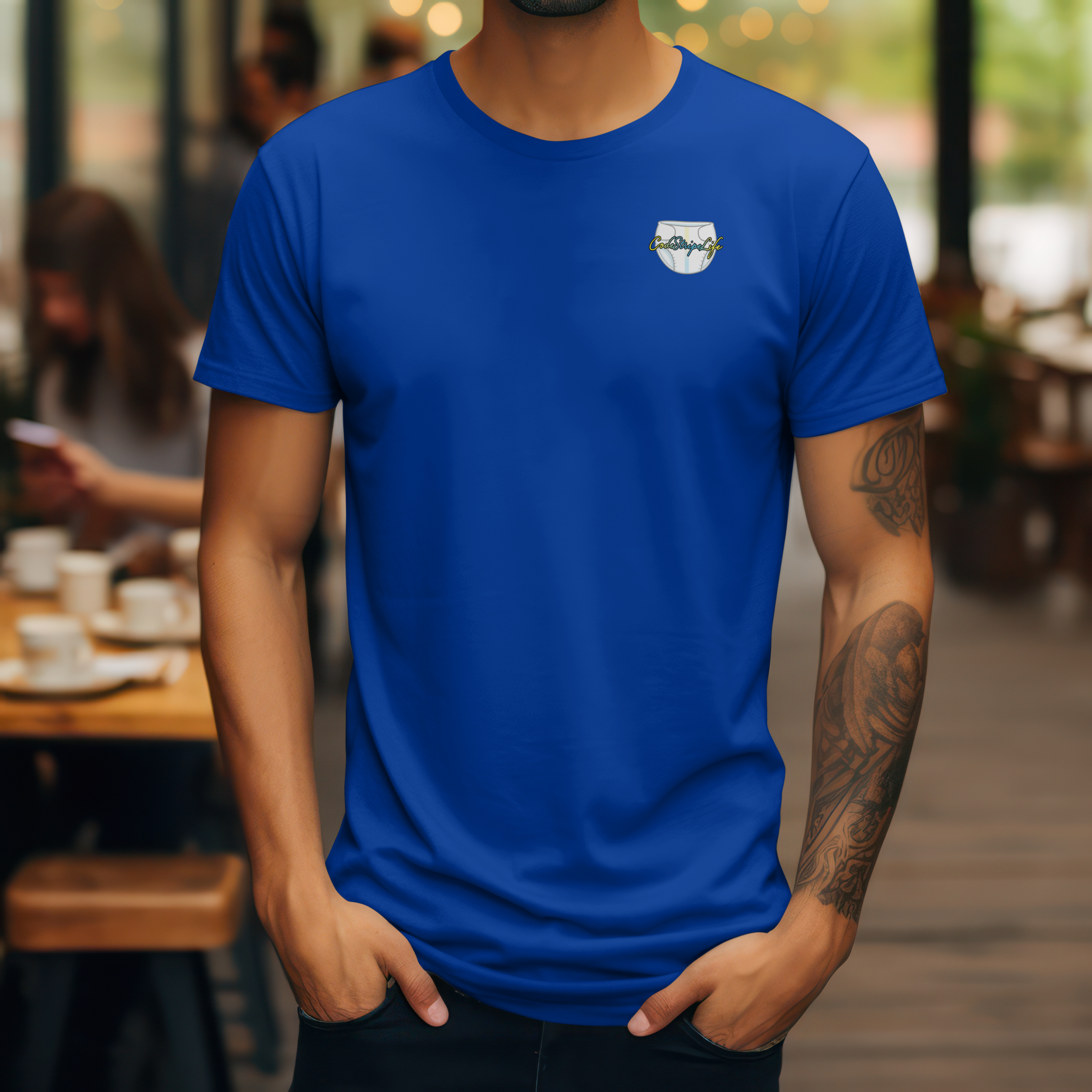 Crying Baby Graphic Tee, CodeStripeLife, Fun Casual Shirt, Unisex T-Shirt, Funny Gift for Parents product thumbnail image