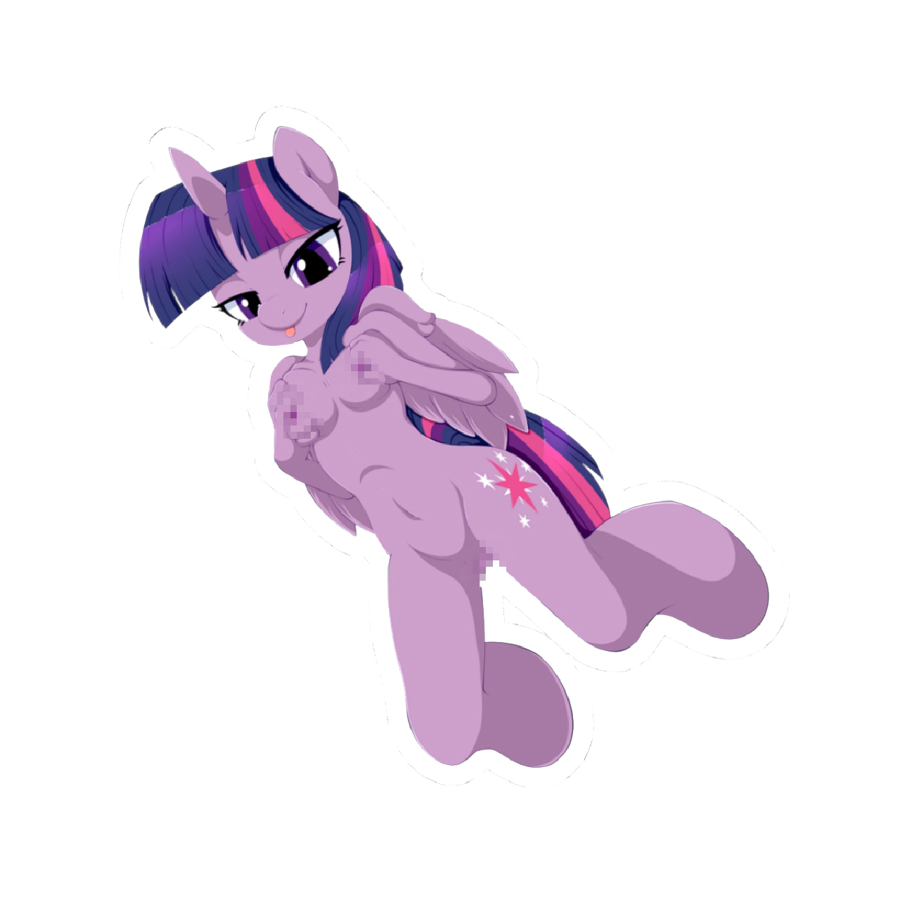 Purple Pony Girl - Pinup Sticker product thumbnail image Purple Pony Girl - Pinup Sticker product thumbnail image