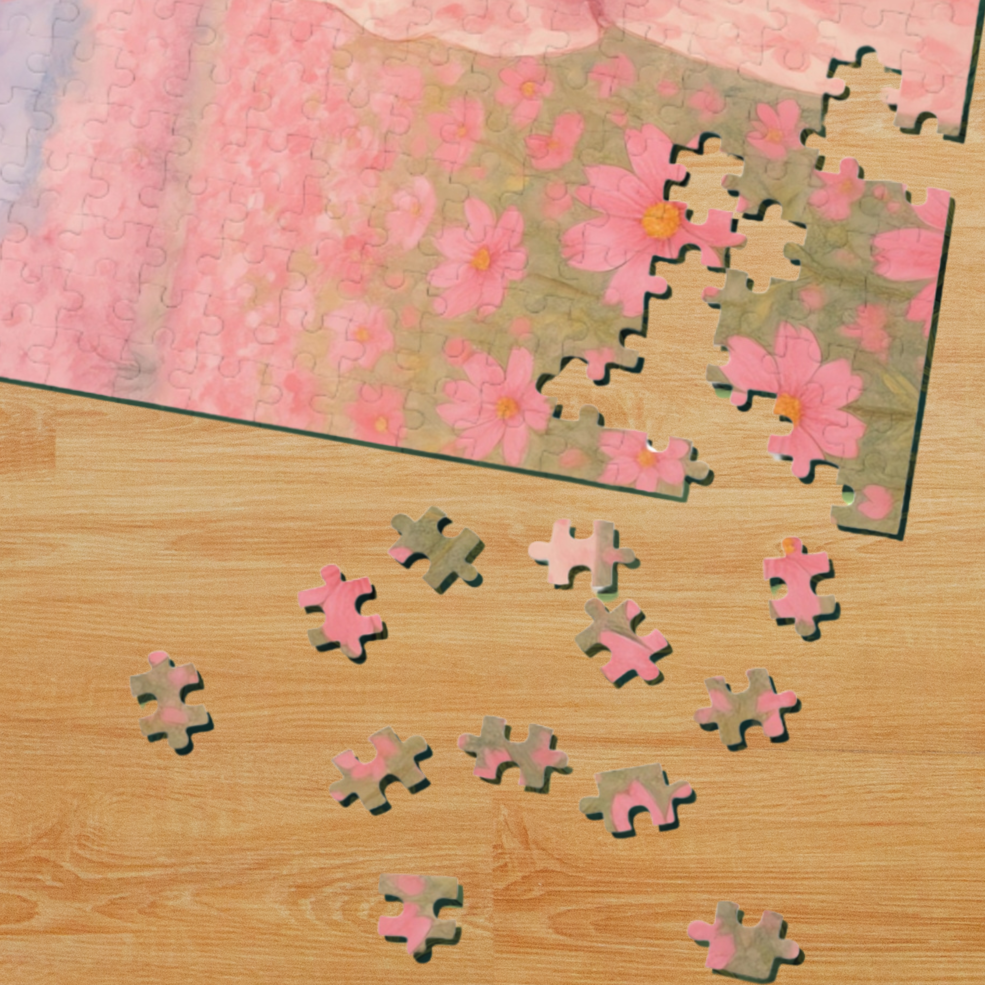 Japanese Sakura &amp; Cosmos: Geisha in Bloom (Edition.2) Jigsaw Puzzle product thumbnail image