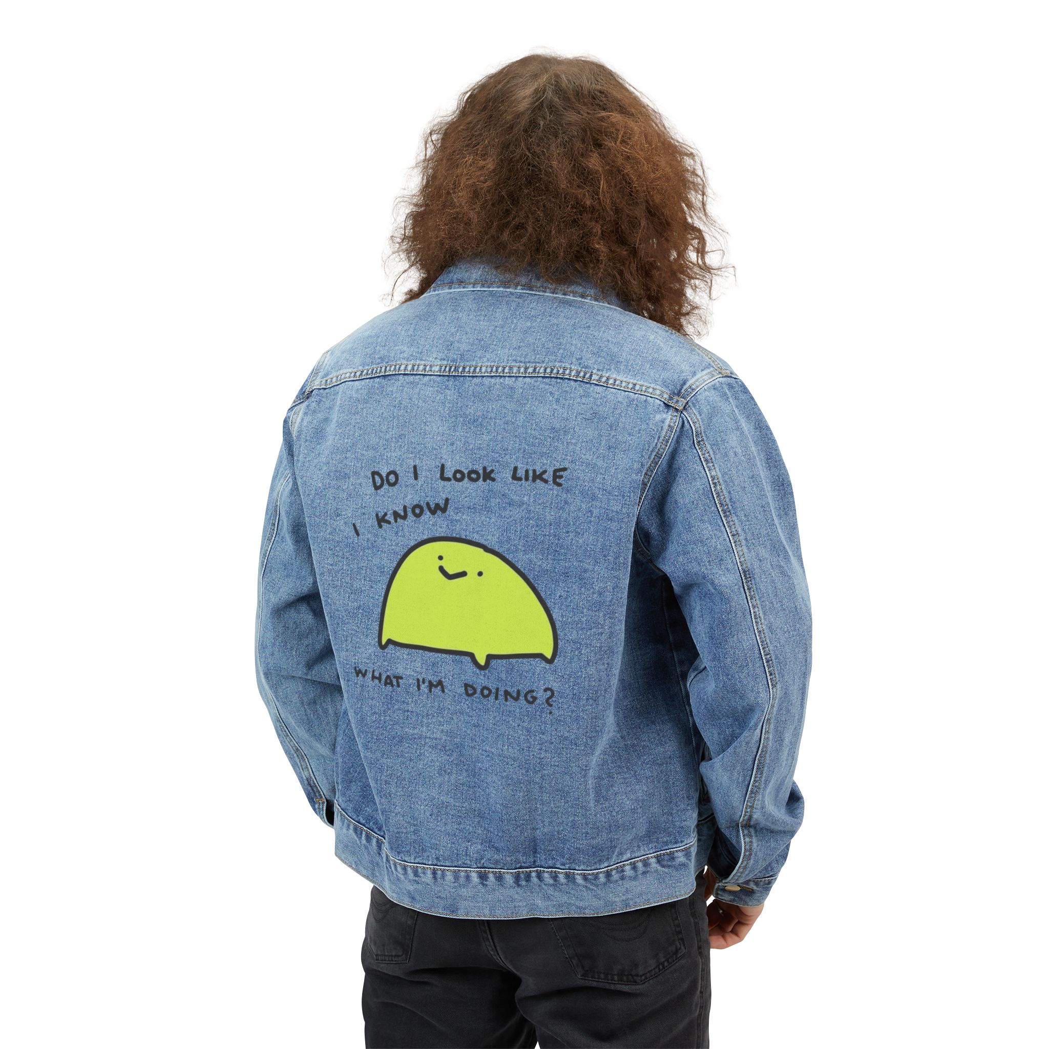 Personalized Men's Denim Jacket, Customizable Casual Wear, Fall Fashion, Trendy Outerwear, Summer Layering, Gift for Him, product thumbnail image