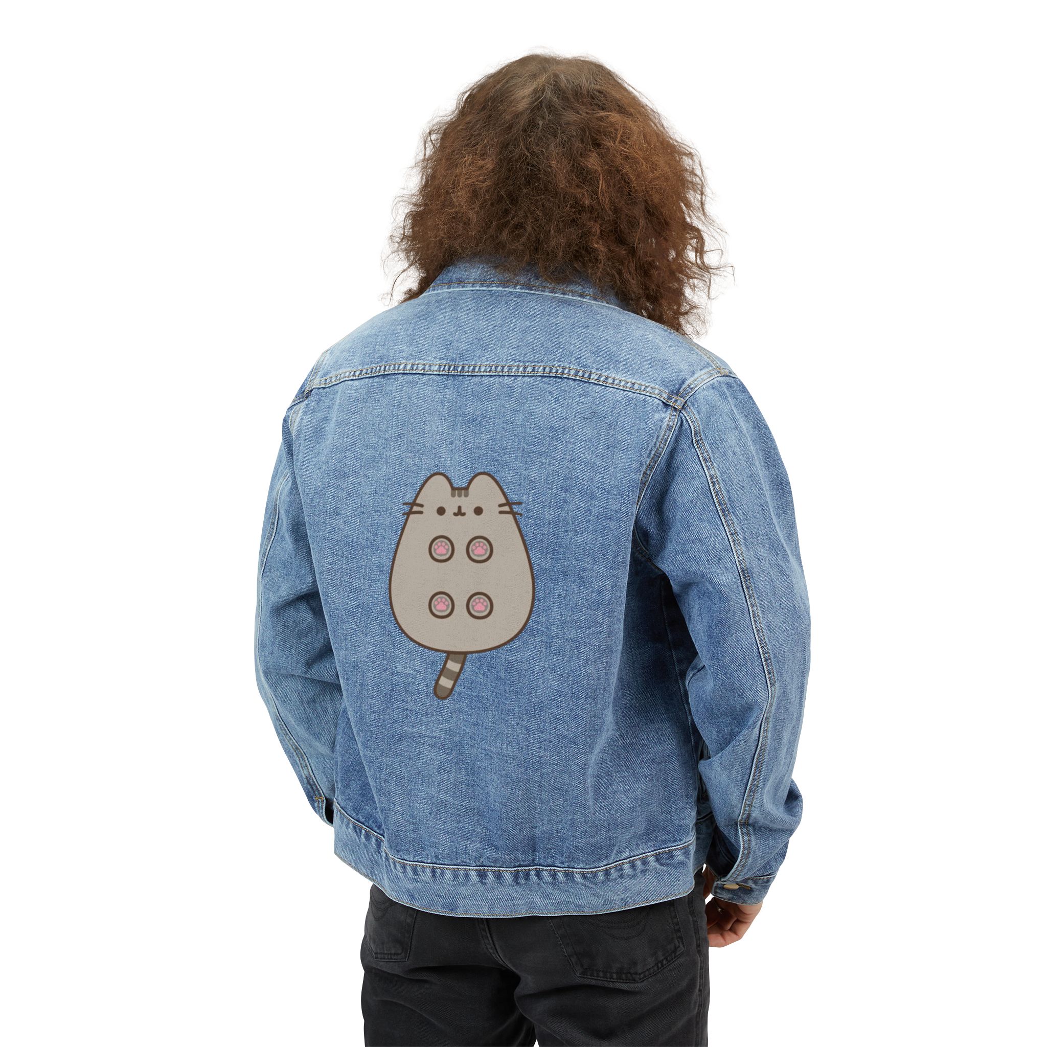 Personalized Men's Denim Jacket, Customizable Casual Wear, Fall Fashion, Trendy Outerwear, Summer Layering, Gift for Him, product thumbnail image