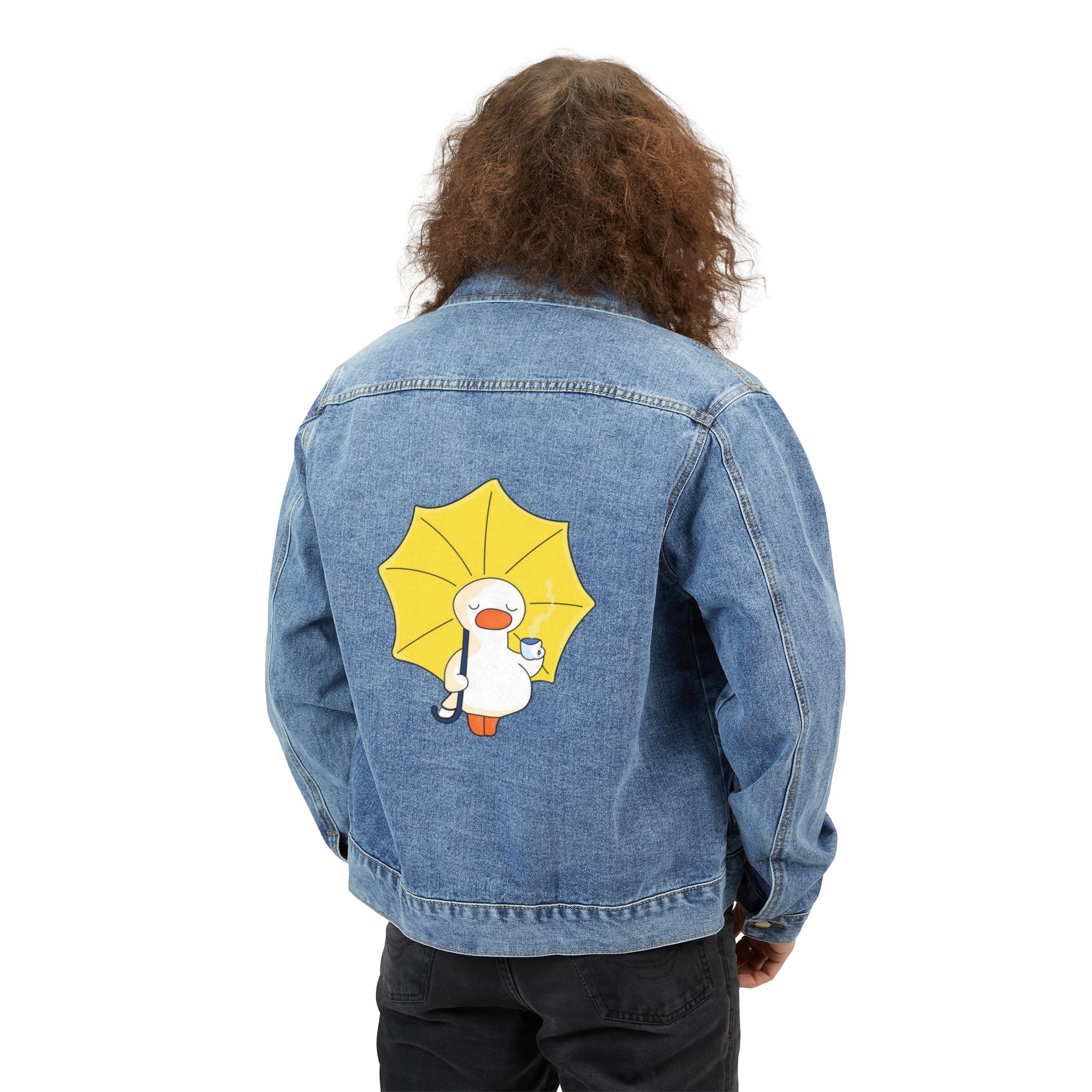 Personalized Men's Denim Jacket, Customizable Casual Wear, Fall Fashion, Trendy Outerwear, Summer Layering, Gift for Him, product thumbnail image