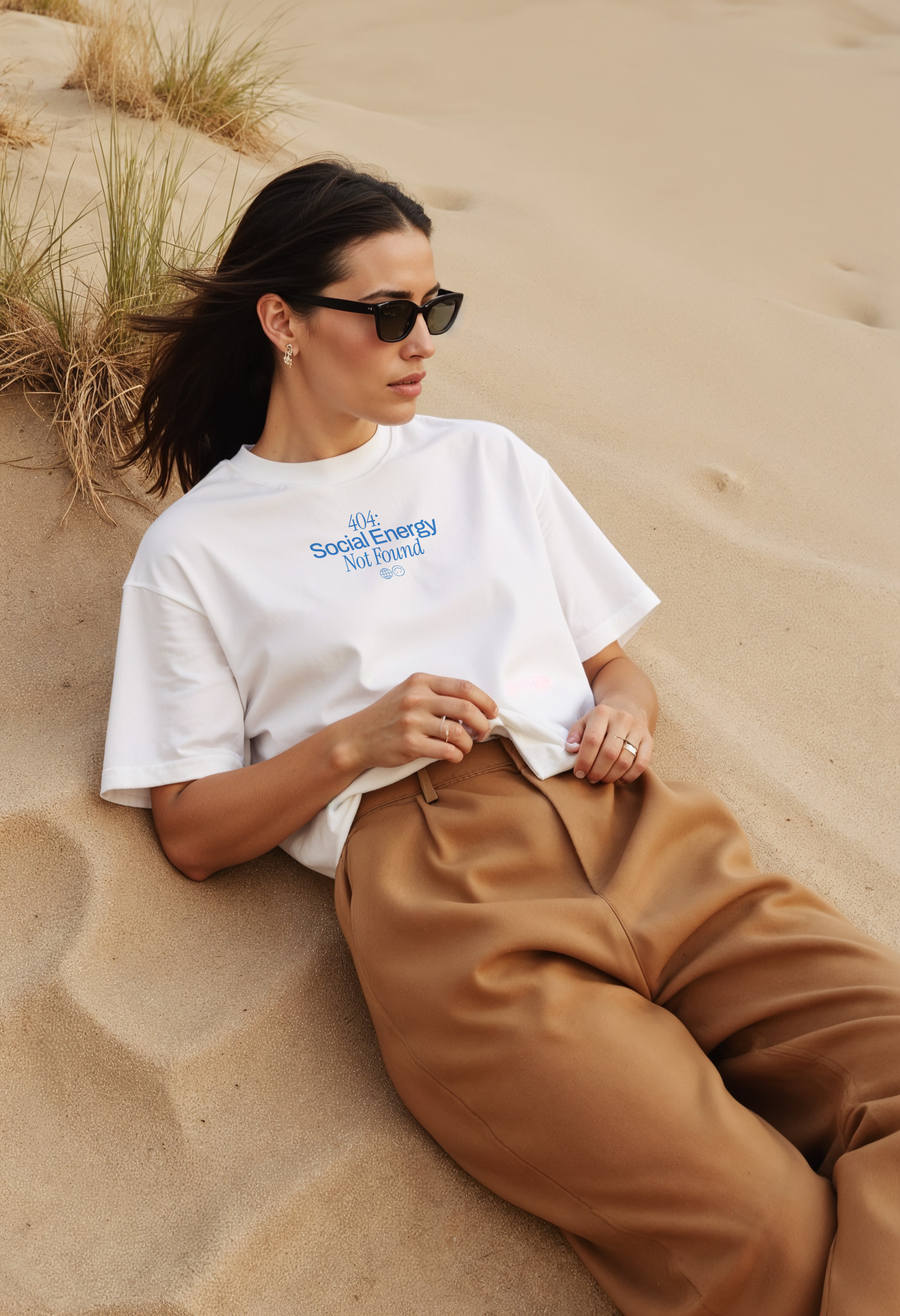 404: Social Energy Not Found | Unisex T-shirt | Front & back print product thumbnail image 404: Social Energy Not Found | Unisex T-shirt | Front & back print product thumbnail image