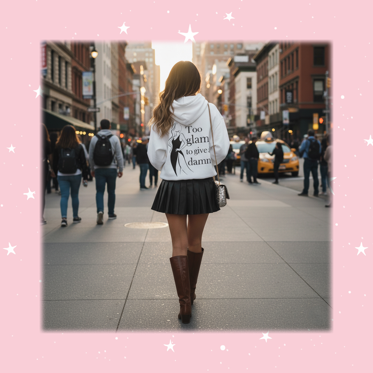 Too Glam to Give a Damn – Women’s Pullover Hoodie | Glamsis