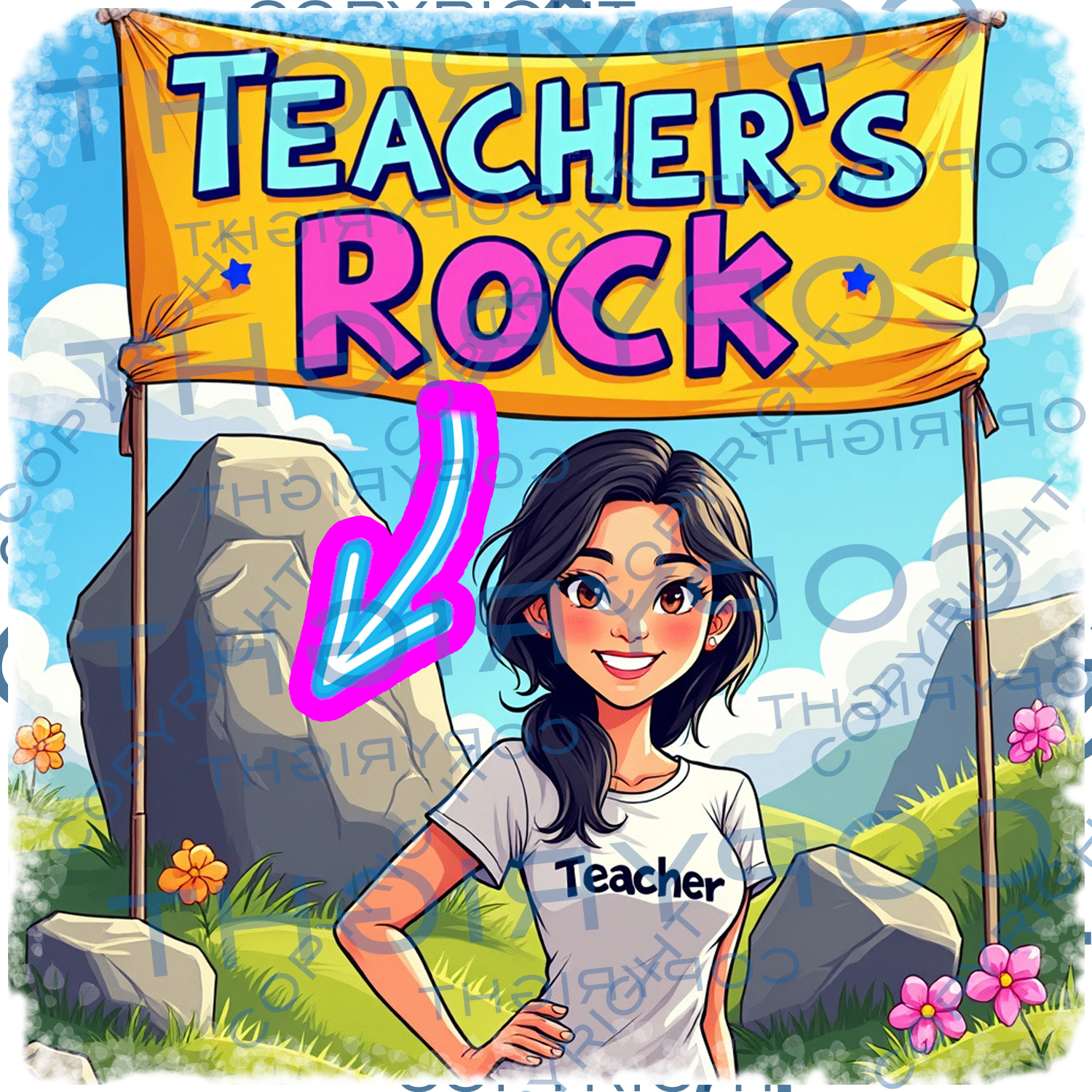 Teacher's Rock Unisex T-Shirt, Gift for Educators, Teacher Appreciation Week, Classroom Style, Cute Teacher Outfit, Fun Gift for Teachers product thumbnail image Teacher's Rock Unisex T-Shirt, Gift for Educators, Teacher Appreciation Week, Classroom Style, Cute Teacher Outfit, Fun Gift for Teachers product thumbnail image