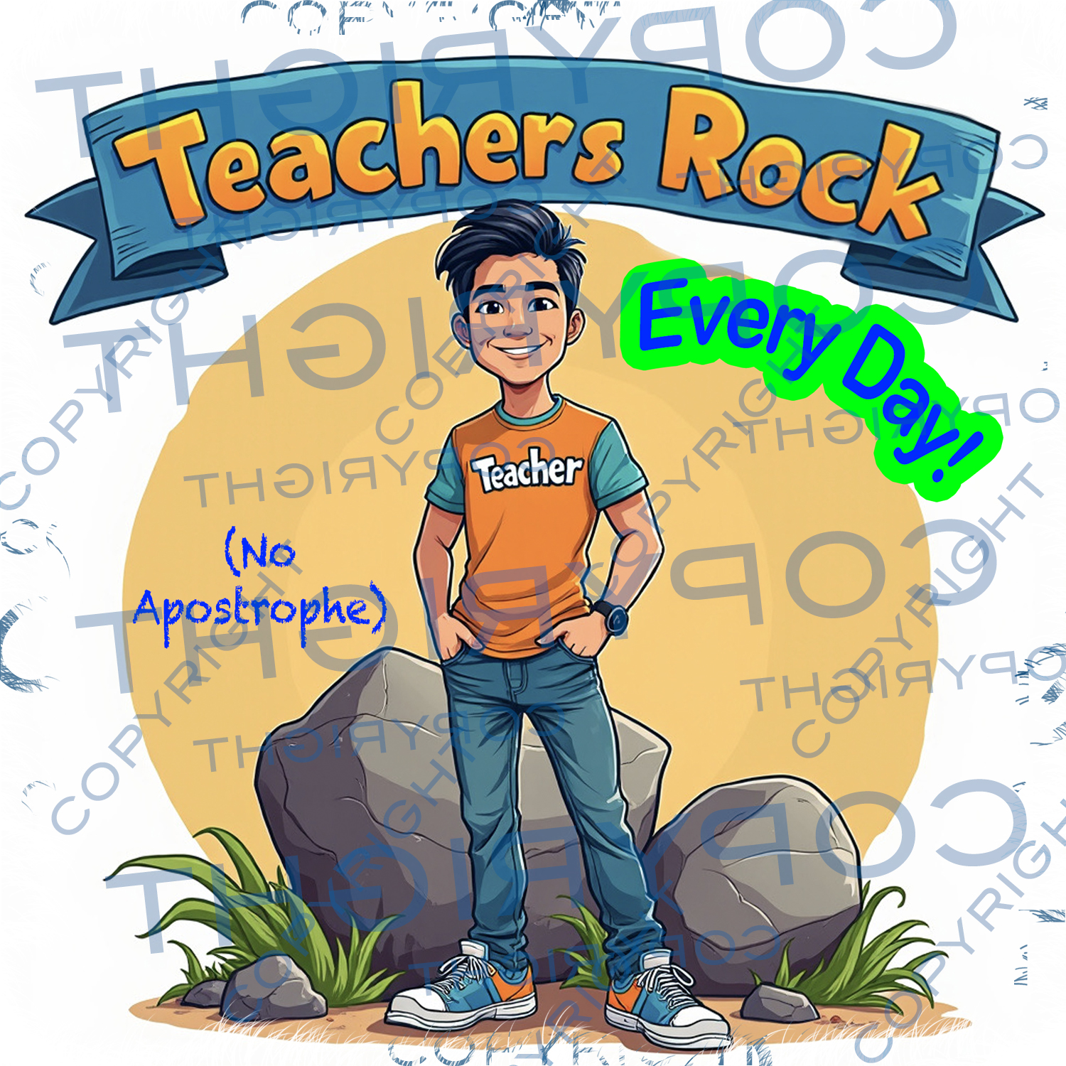 Teachers Rock! on Your Favorite Tee product thumbnail image