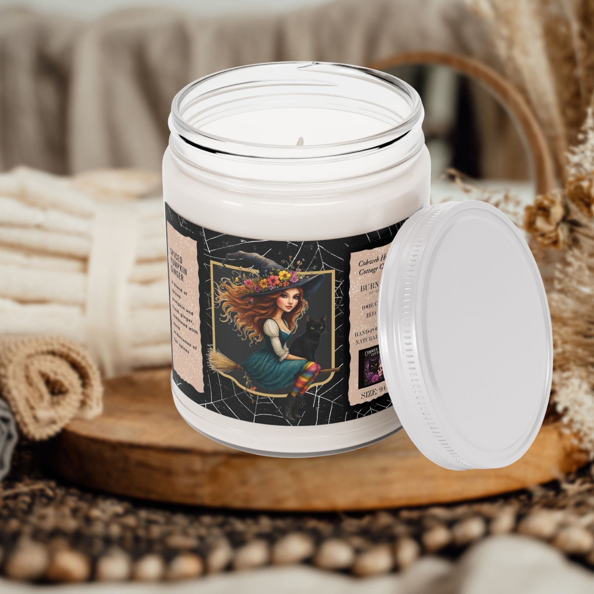 Autumn Witch Soy Candle - Spiced Pumpkin Ginger 9oz product thumbnail image