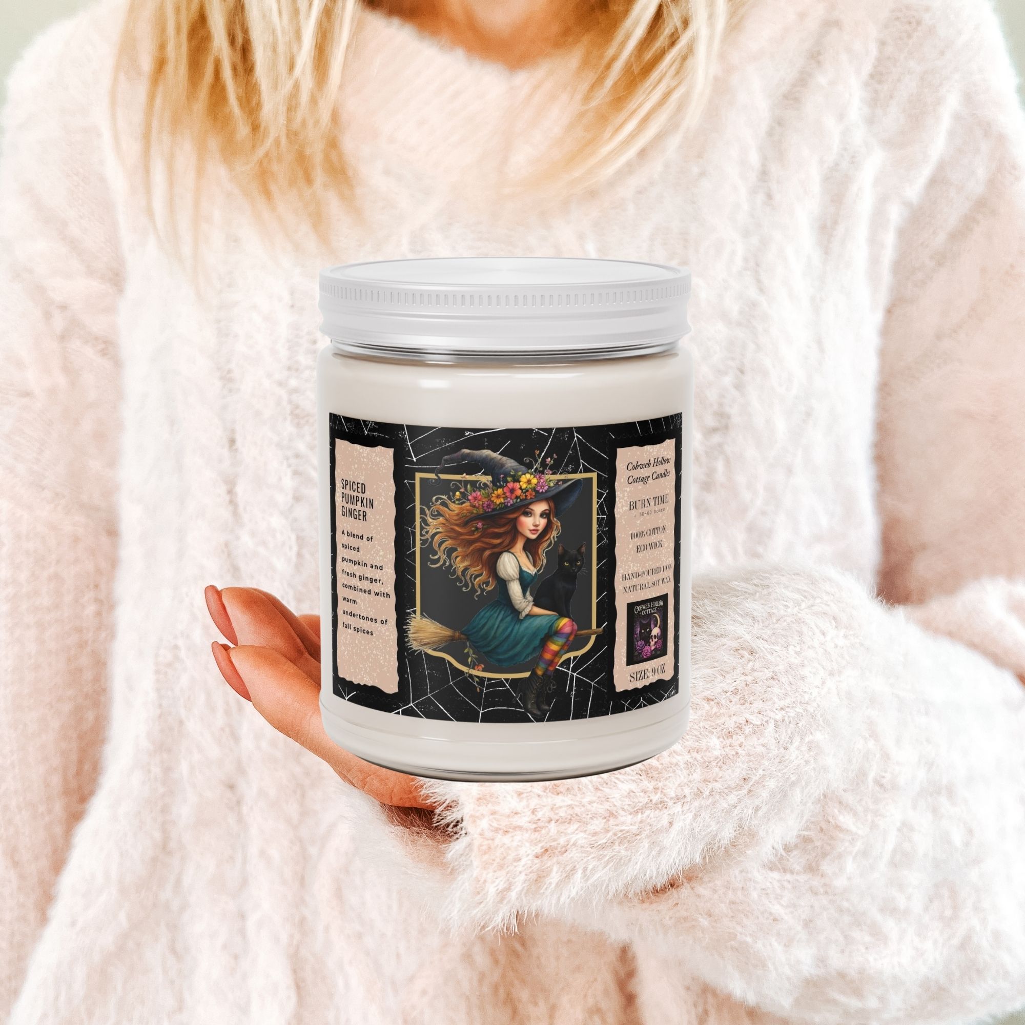 Autumn Witch Soy Candle - Spiced Pumpkin Ginger 9oz product thumbnail image