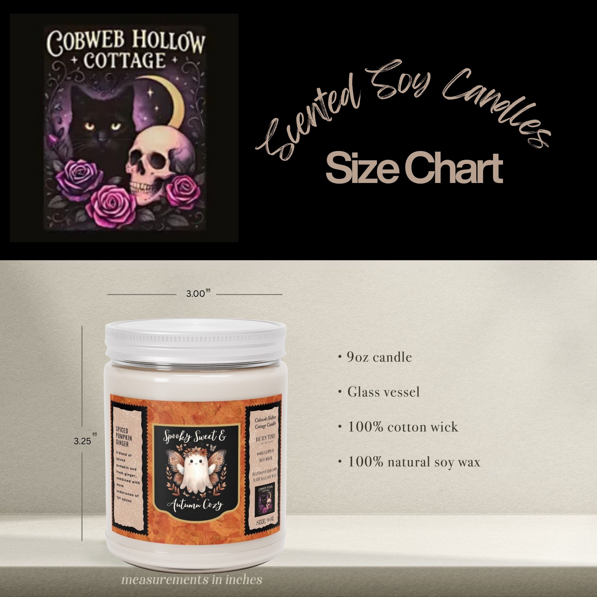 Spooky Sweet and Autumn Cozy Scented Candle product thumbnail image