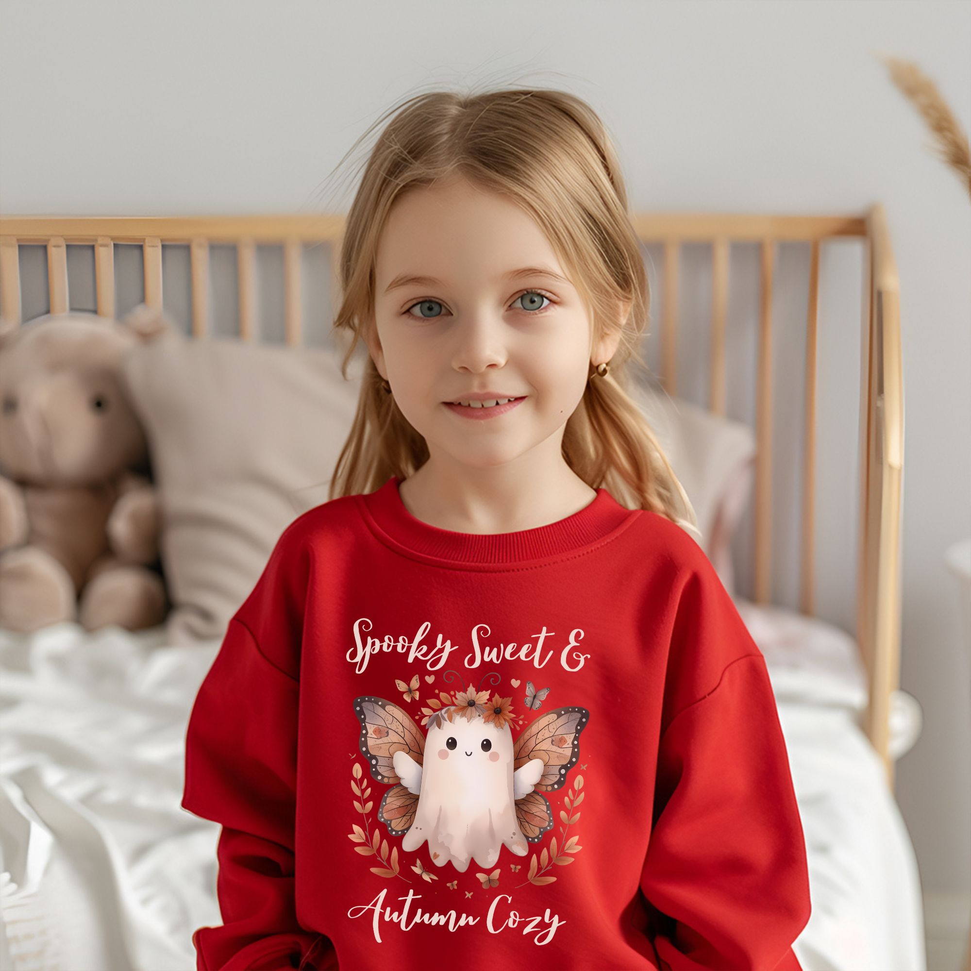 Spooky Sweet &amp; Autumn Cozy Youth Sweatshirt product thumbnail image