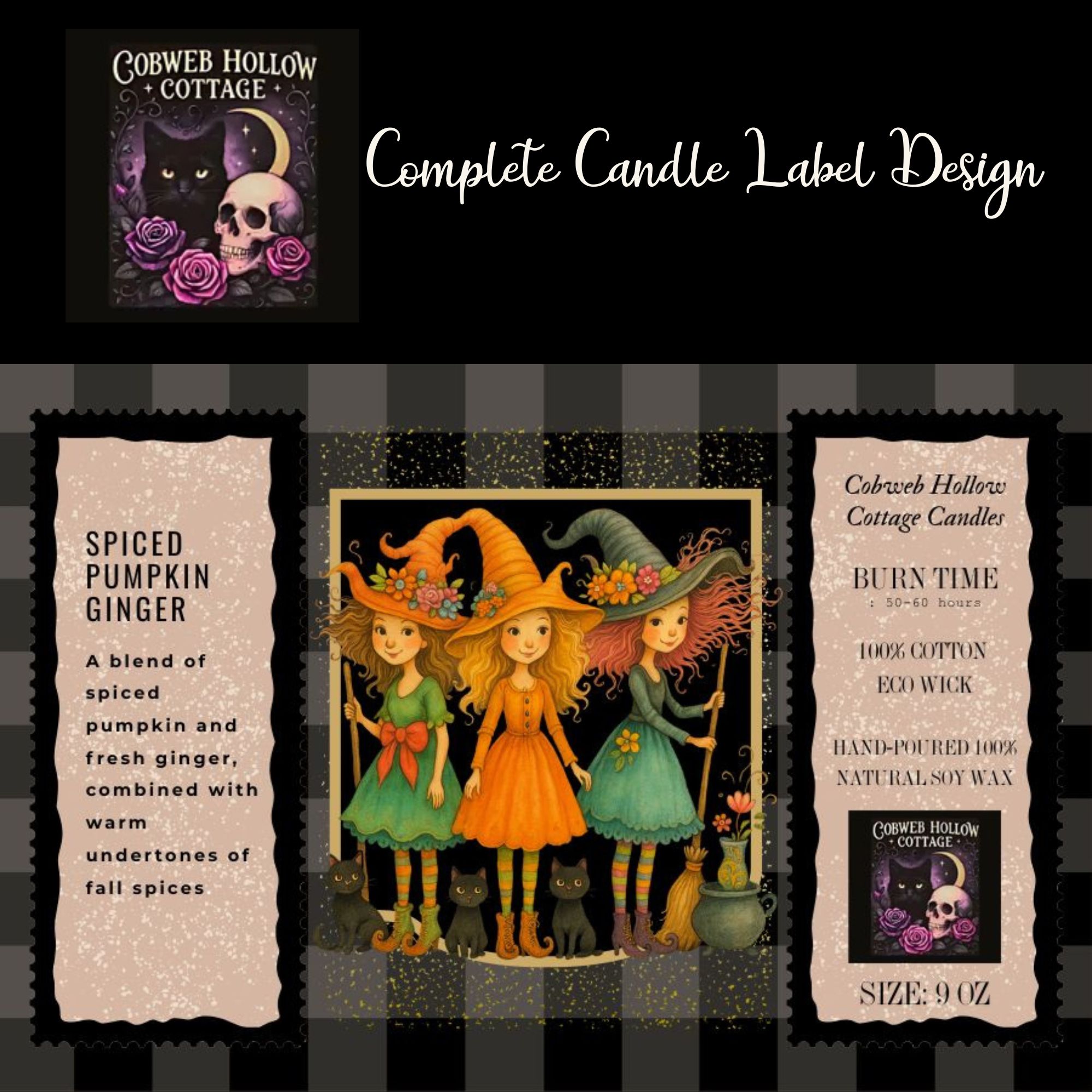  Whimsical Witchy Autumn Candle product thumbnail image