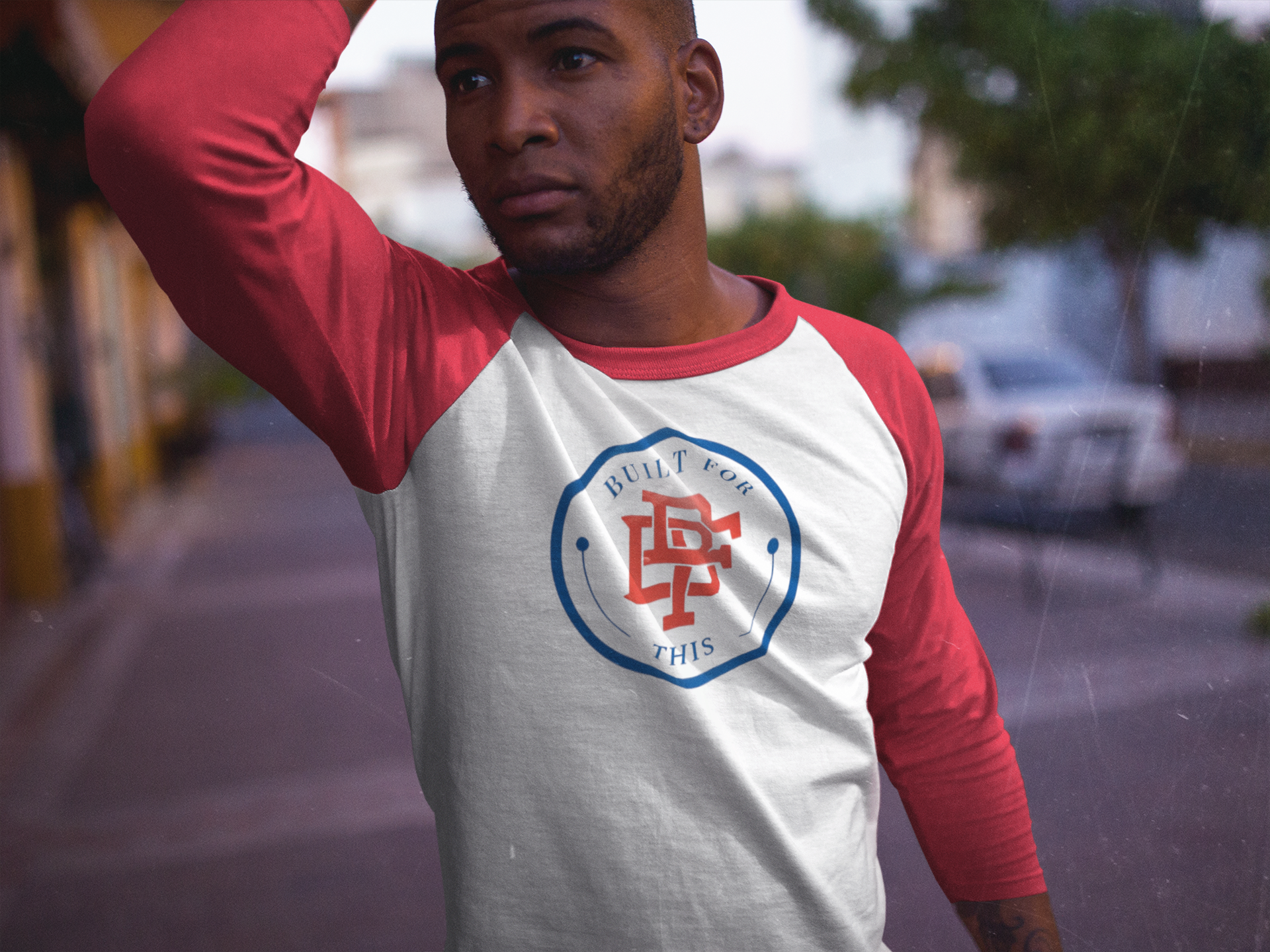 Built for This Unisex Three-Quarter Sleeve Raglan Shirt - Comfortable, Casual Wear for All Seasons, Great for Gifts, Sports, Workouts product thumbnail image