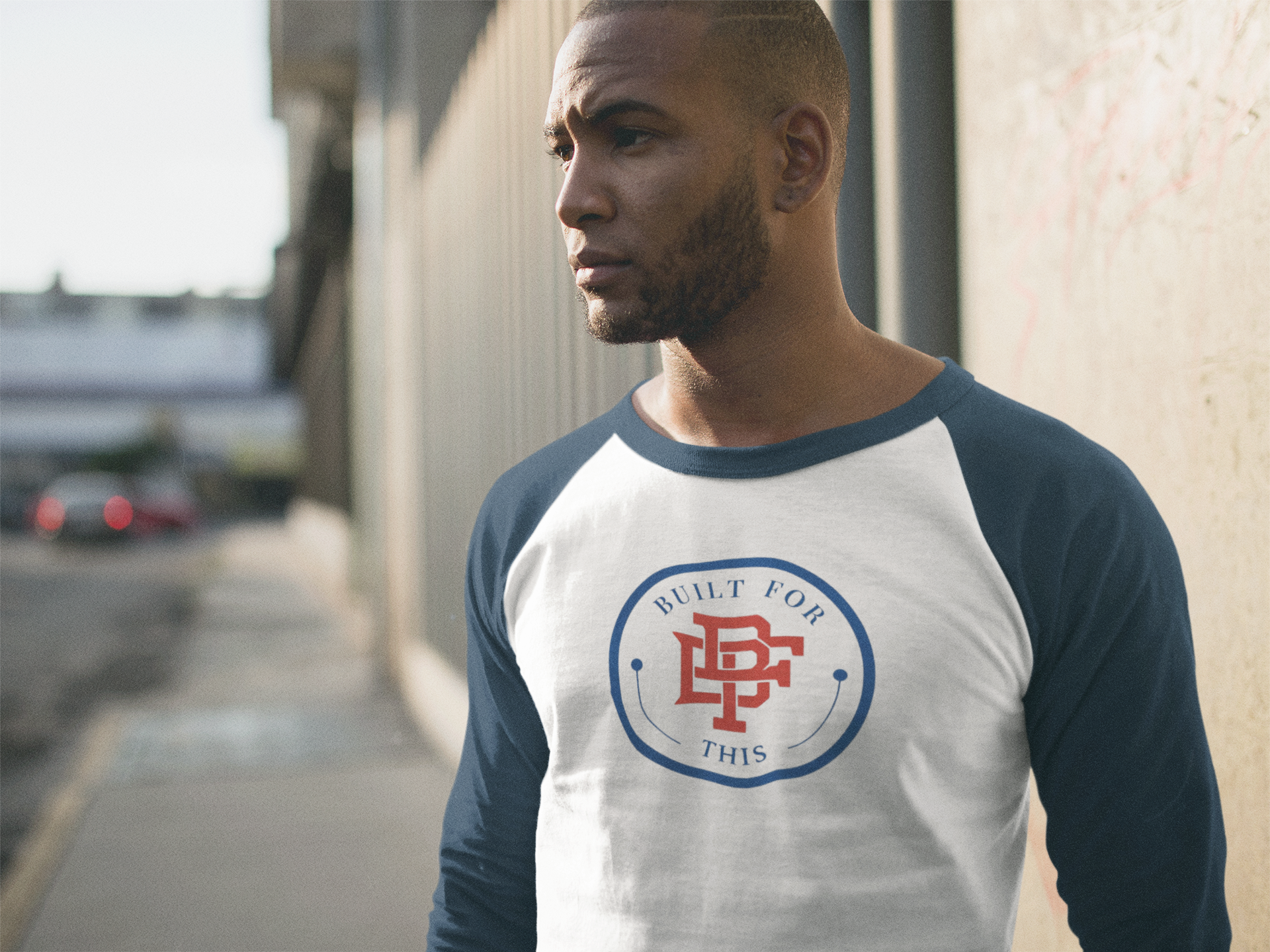 Built for This Unisex Three-Quarter Sleeve Raglan Shirt - Comfortable, Casual Wear for All Seasons, Great for Gifts, Sports, Workouts product thumbnail image