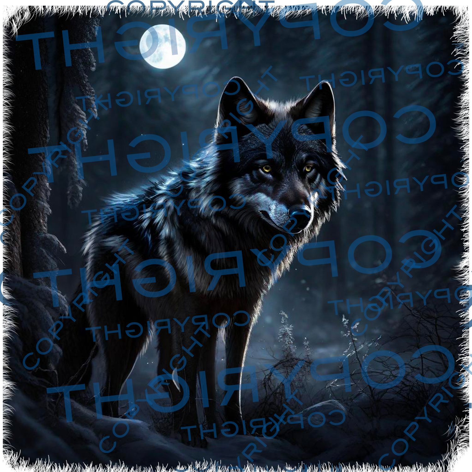Moonlit Wolf Unisex Tee 