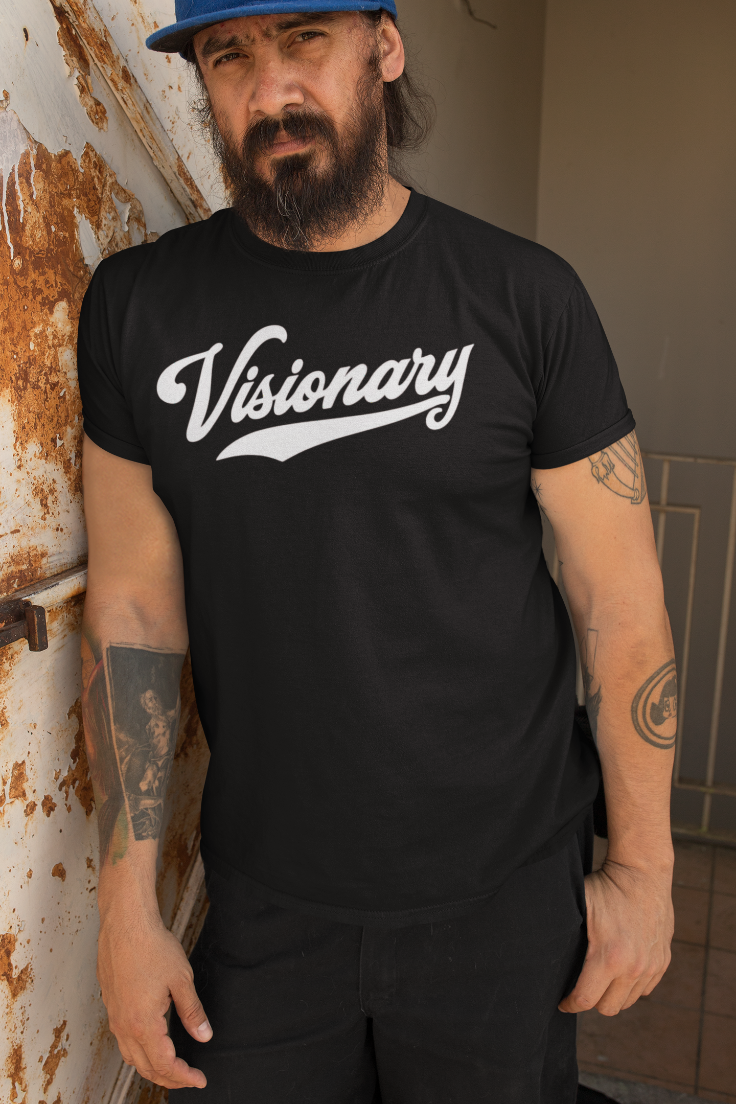 Visionary Unisex Cotton Crew Tee - Inspirational T-Shirt for Creatives, Gift for Artists, Casual Wear, Motivational Shirt, Trendy Fashion product thumbnail image