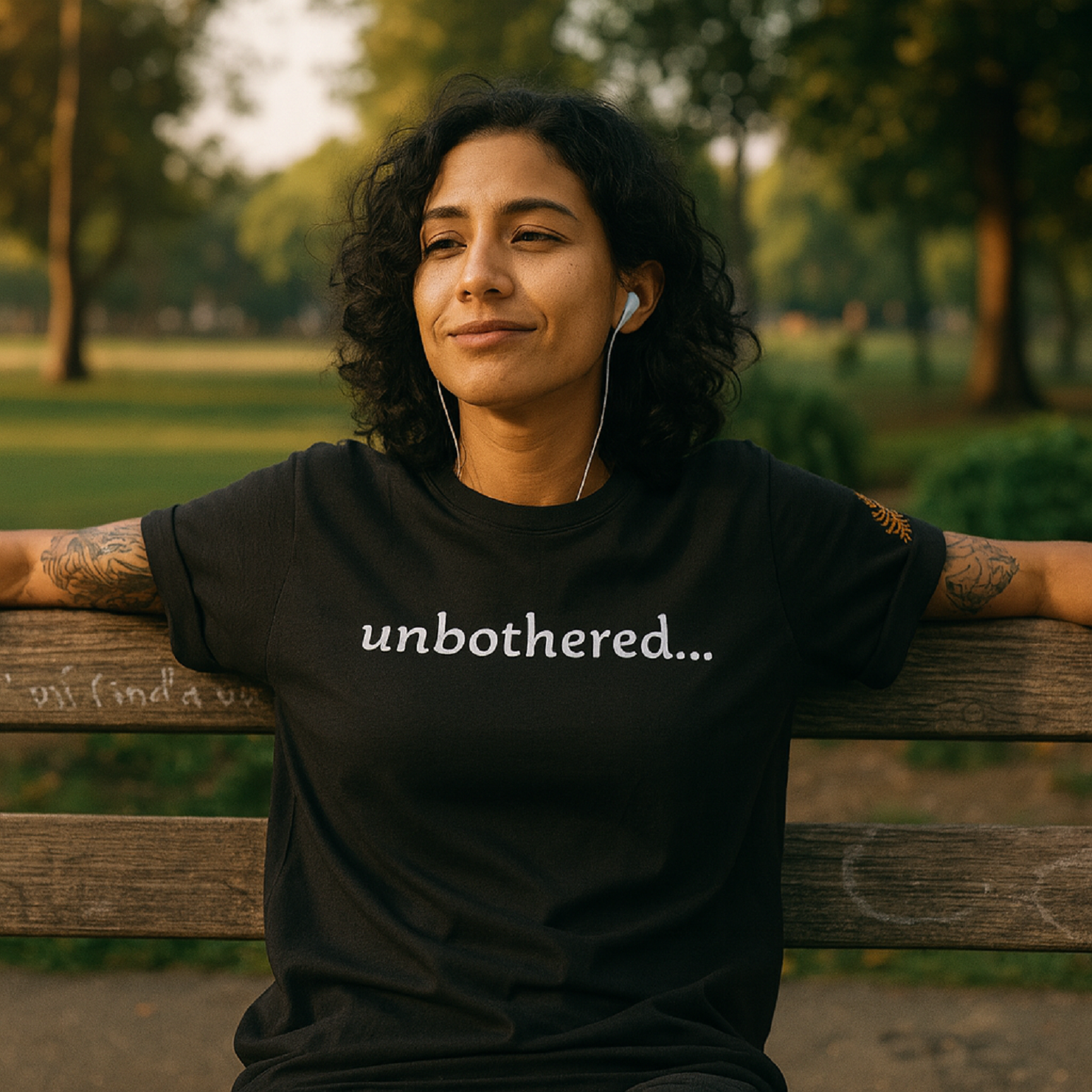 Unbothered... 100% Cotton Black T-Shirt Unbothered... 100% Cotton Black T-Shirt