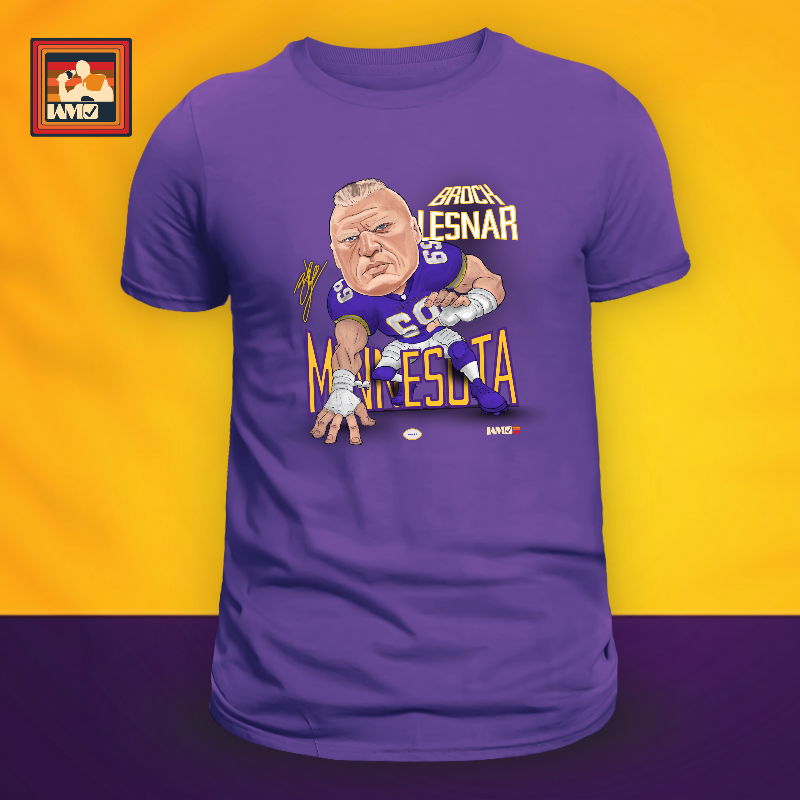 Viking Beast Lesnar Graphic T-Shirt - Unisex Softstyle Tee, Minnesota Sports Apparel, Wrestling Fan Gear, Gift for Him, Casual Wear, Vintage Style product thumbnail image