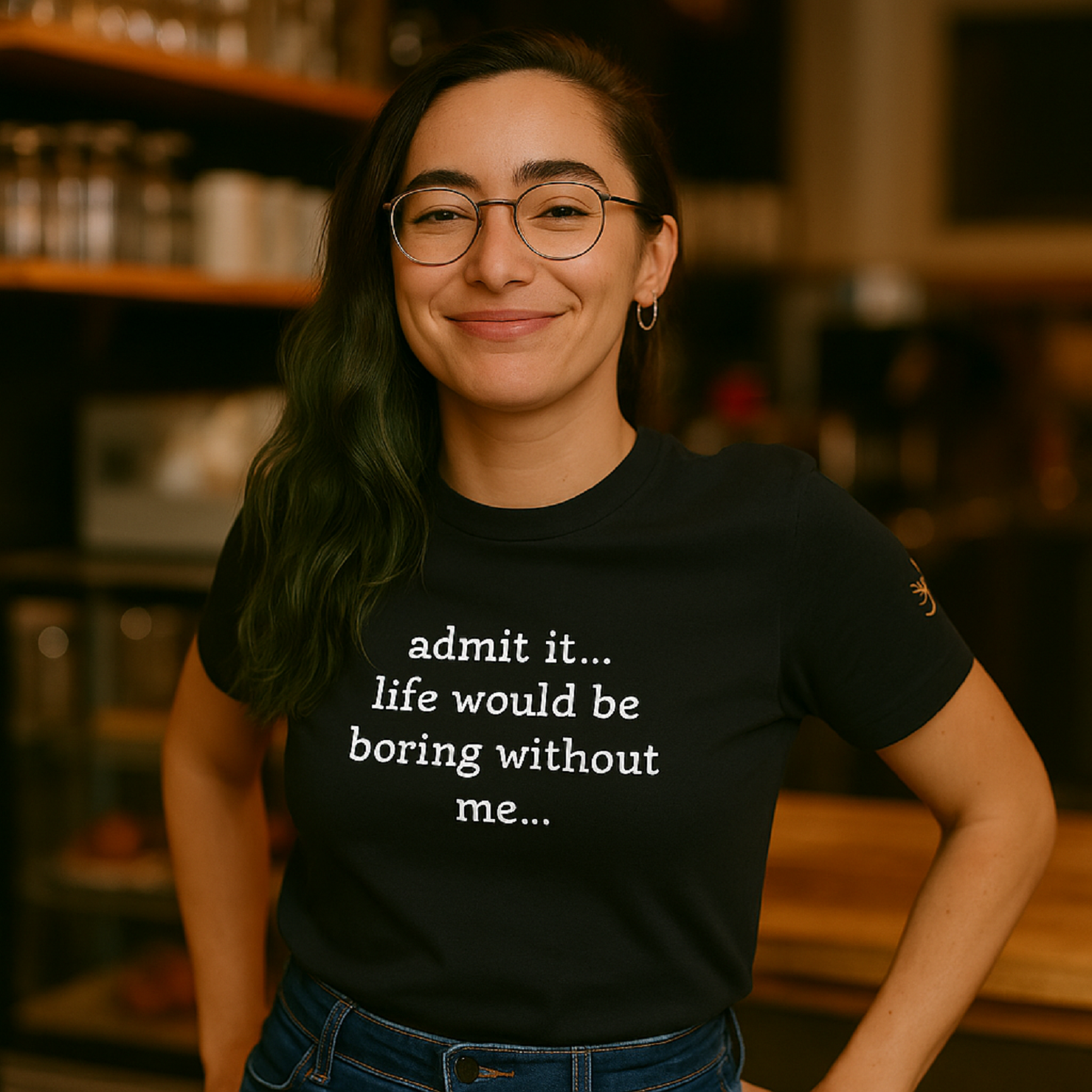 Admit It 100% Cotton BlackT-Shirt product thumbnail image