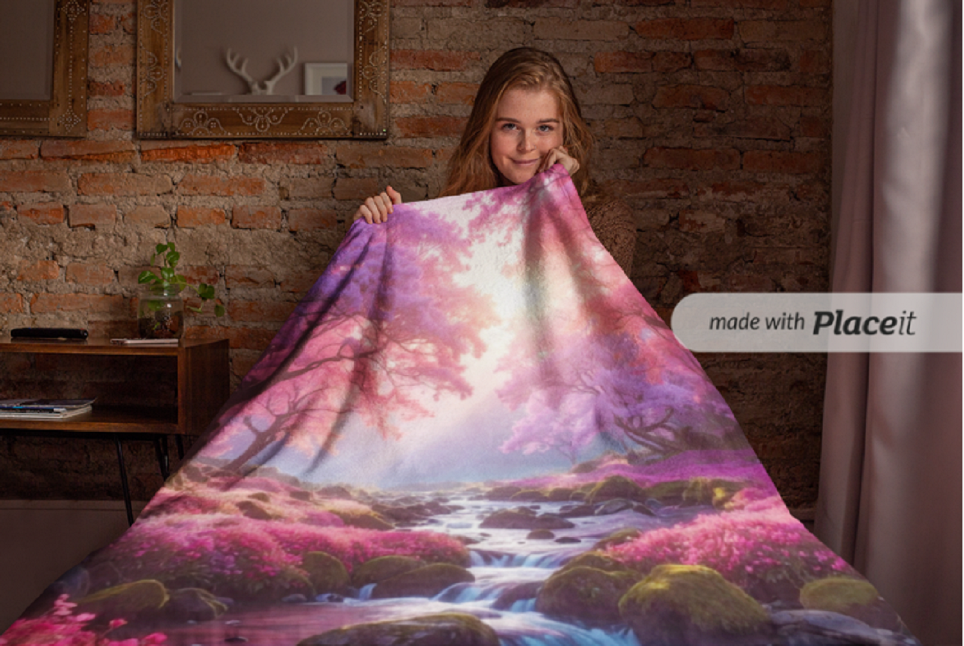 Cozy Woven Blanket for Nature Lovers, Landscape Throw, Home Décor, Gift for Camping, Autumn Vibes, Cozy Night In product thumbnail image Cozy Woven Blanket for Nature Lovers, Landscape Throw, Home Décor, Gift for Camping, Autumn Vibes, Cozy Night In product thumbnail image