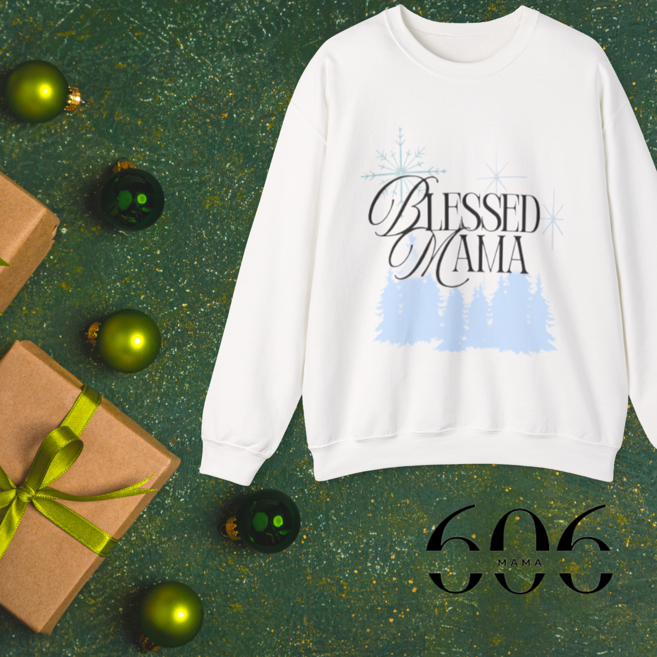 Blessed Mama Crewneck Sweatshirt | Cozy Gift for Moms | Mother’s Day, Birthdays, Christmas, Everyday Wear, Family Gatherings product thumbnail image Blessed Mama Crewneck Sweatshirt | Cozy Gift for Moms | Mother’s Day, Birthdays, Christmas, Everyday Wear, Family Gatherings product thumbnail image