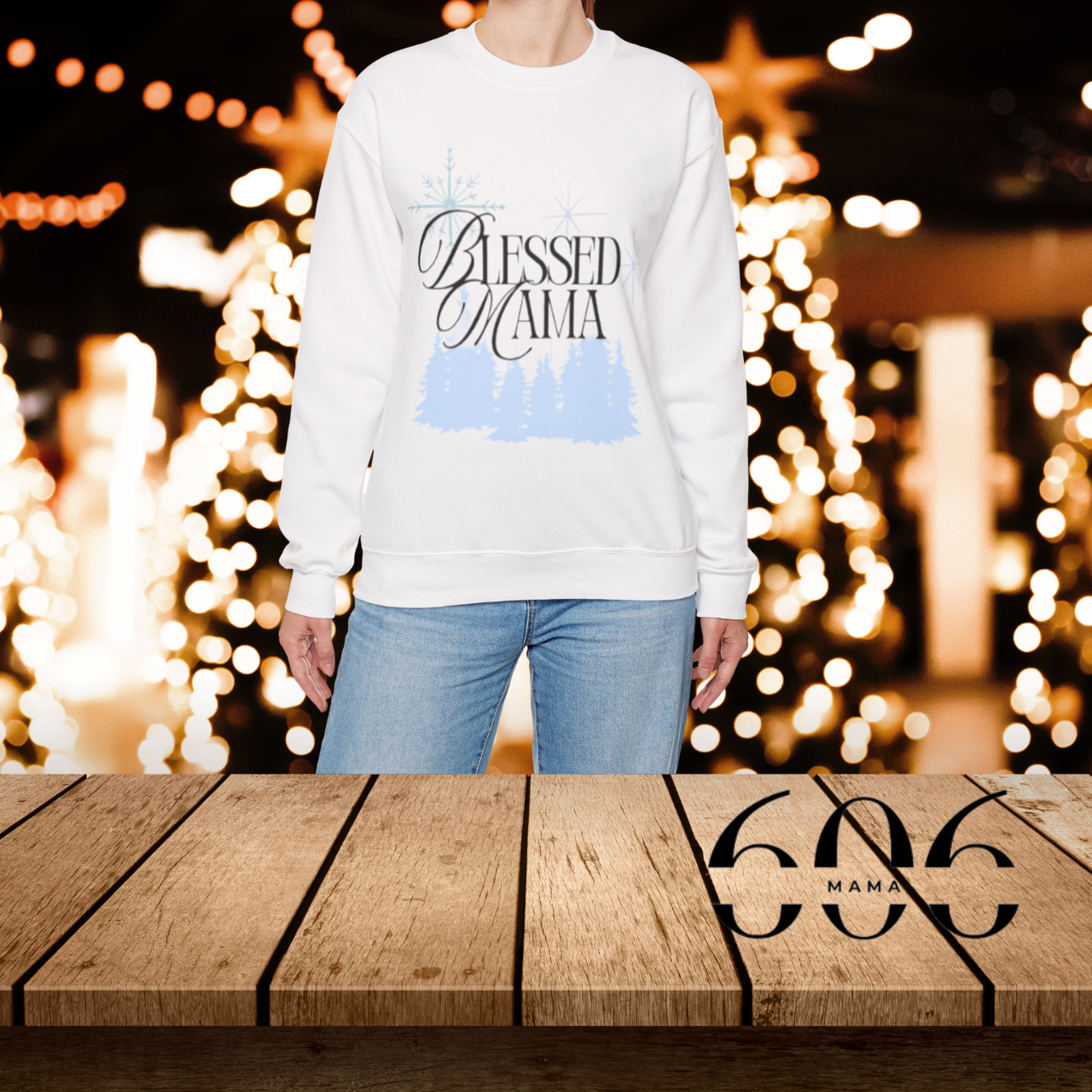Blessed Mama Crewneck Sweatshirt | Cozy Gift for Moms | Mother’s Day, Birthdays, Christmas, Everyday Wear, Family Gatherings product thumbnail image Blessed Mama Crewneck Sweatshirt | Cozy Gift for Moms | Mother’s Day, Birthdays, Christmas, Everyday Wear, Family Gatherings product thumbnail image