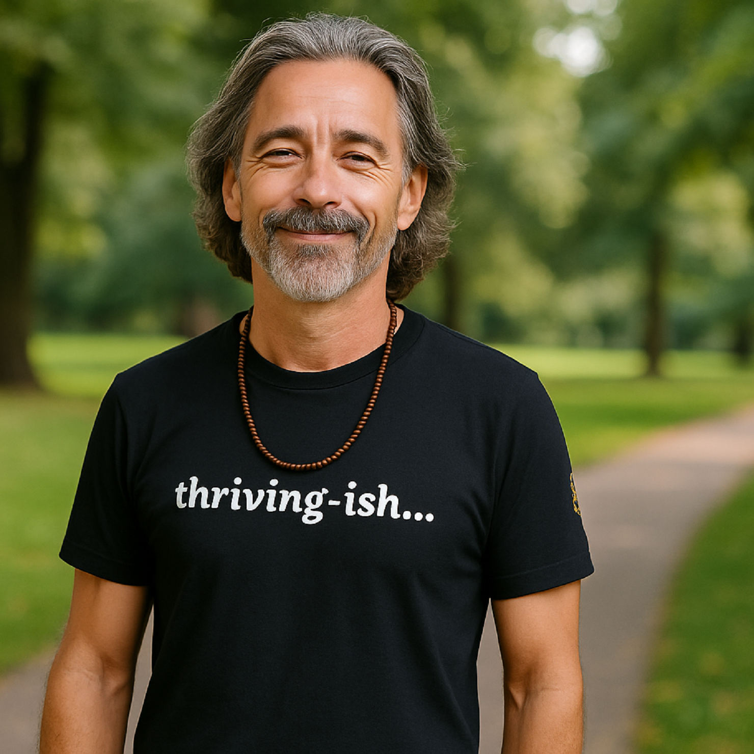 Thriving-ish 100% Cotton Black T-Shirt