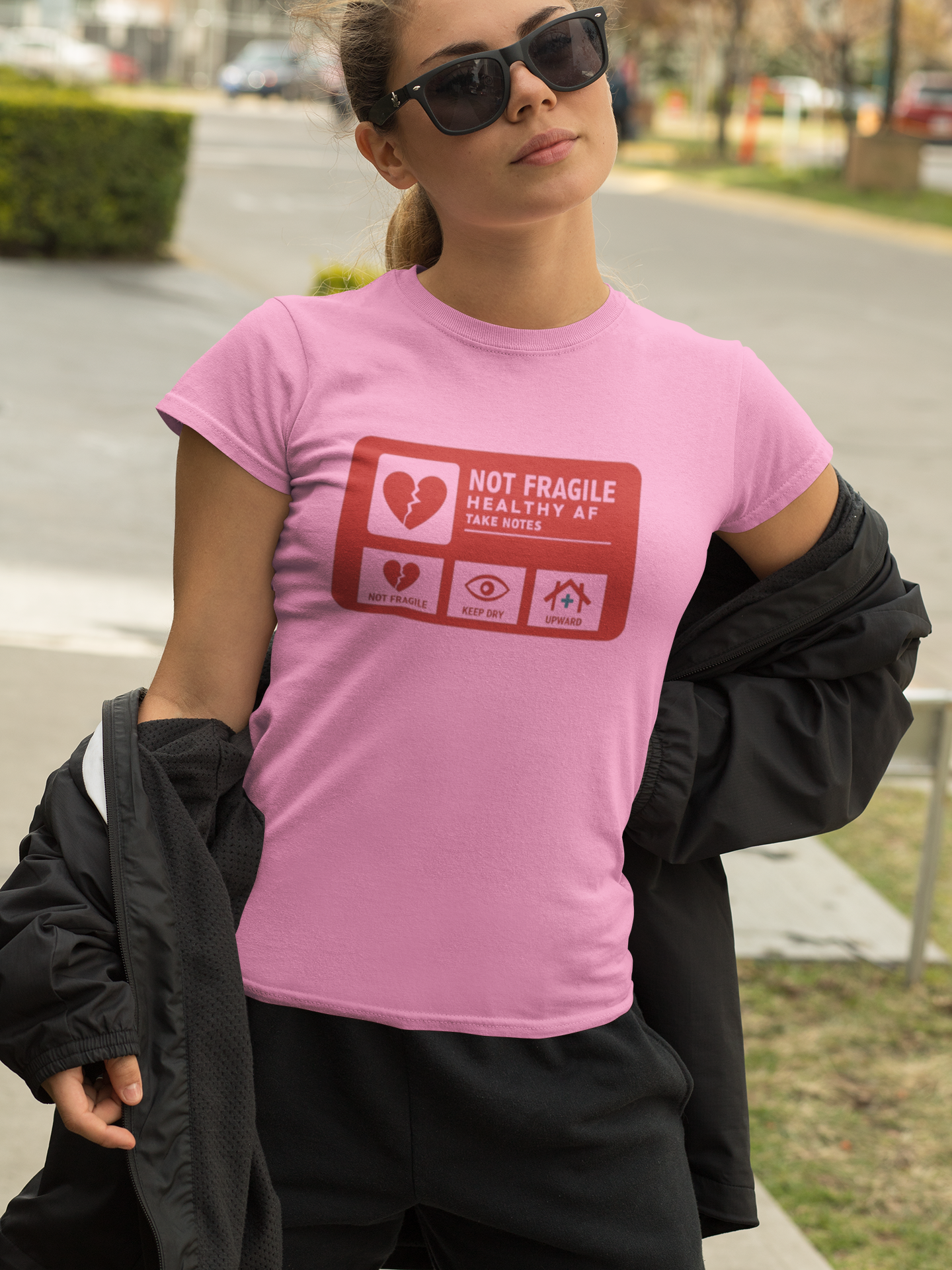 Heartfelt Boyfriend Tee, Casual Women’s T-Shirt, Perfect Gift for Girlfriends, Heart Graphic Tee, Everyday Comfort Wear product thumbnail image