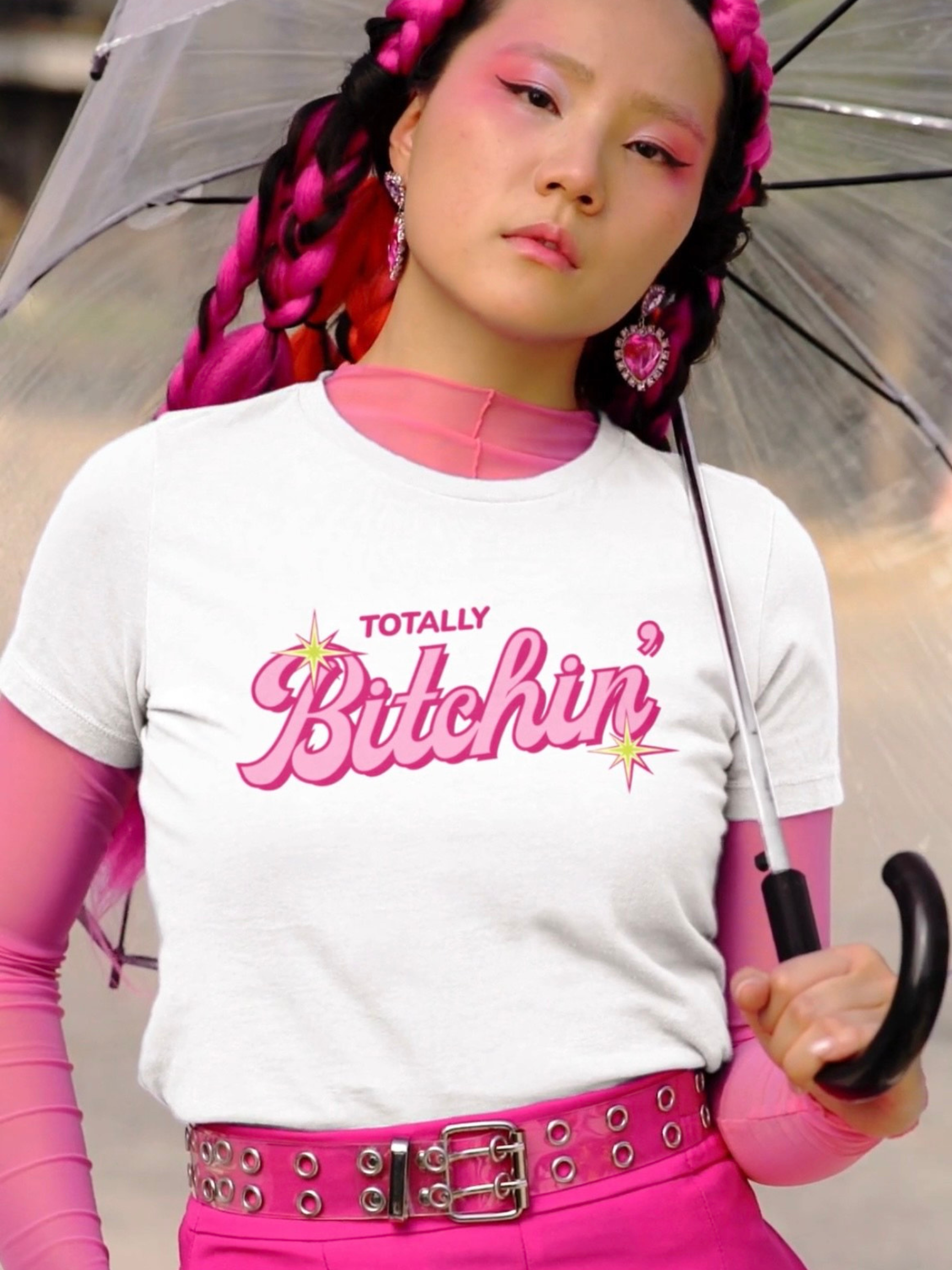 Totally Bitchin' Women's Softstyle Tee, Casual T-Shirt, Fun Graphic Tee, Gift for Friends, Party Wear, Summer Fashion product thumbnail image Totally Bitchin' Women's Softstyle Tee, Casual T-Shirt, Fun Graphic Tee, Gift for Friends, Party Wear, Summer Fashion product thumbnail image