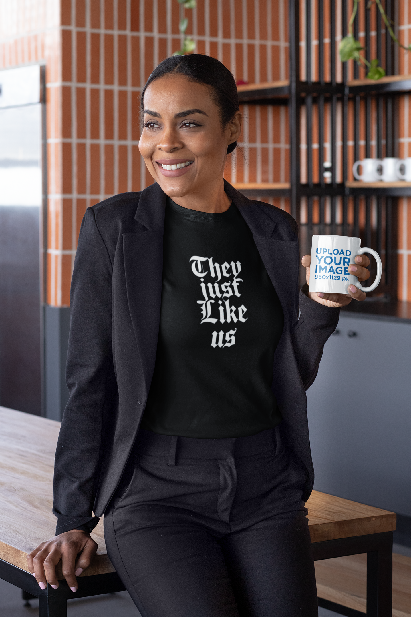 Graphic Tee - They Just Like Us, Casual Wear, Unique Gift, Trendy T-Shirt, Funny Quote Shirt, Everyday Comfort product thumbnail image