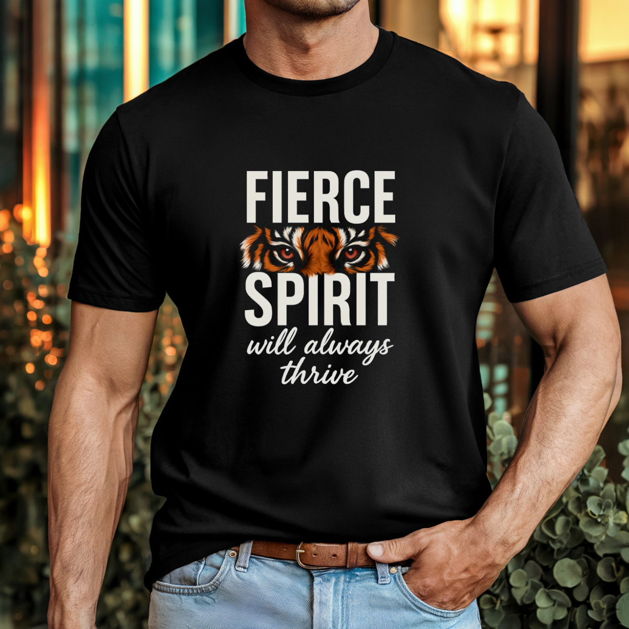 Fierce Spirit T-Shirt | Unisex Garment-Dyed Tee, Motivational Gift, Tiger Design, Empowering Apparel, Casual Wear, Gift for Her product thumbnail image Fierce Spirit T-Shirt | Unisex Garment-Dyed Tee, Motivational Gift, Tiger Design, Empowering Apparel, Casual Wear, Gift for Her product thumbnail image