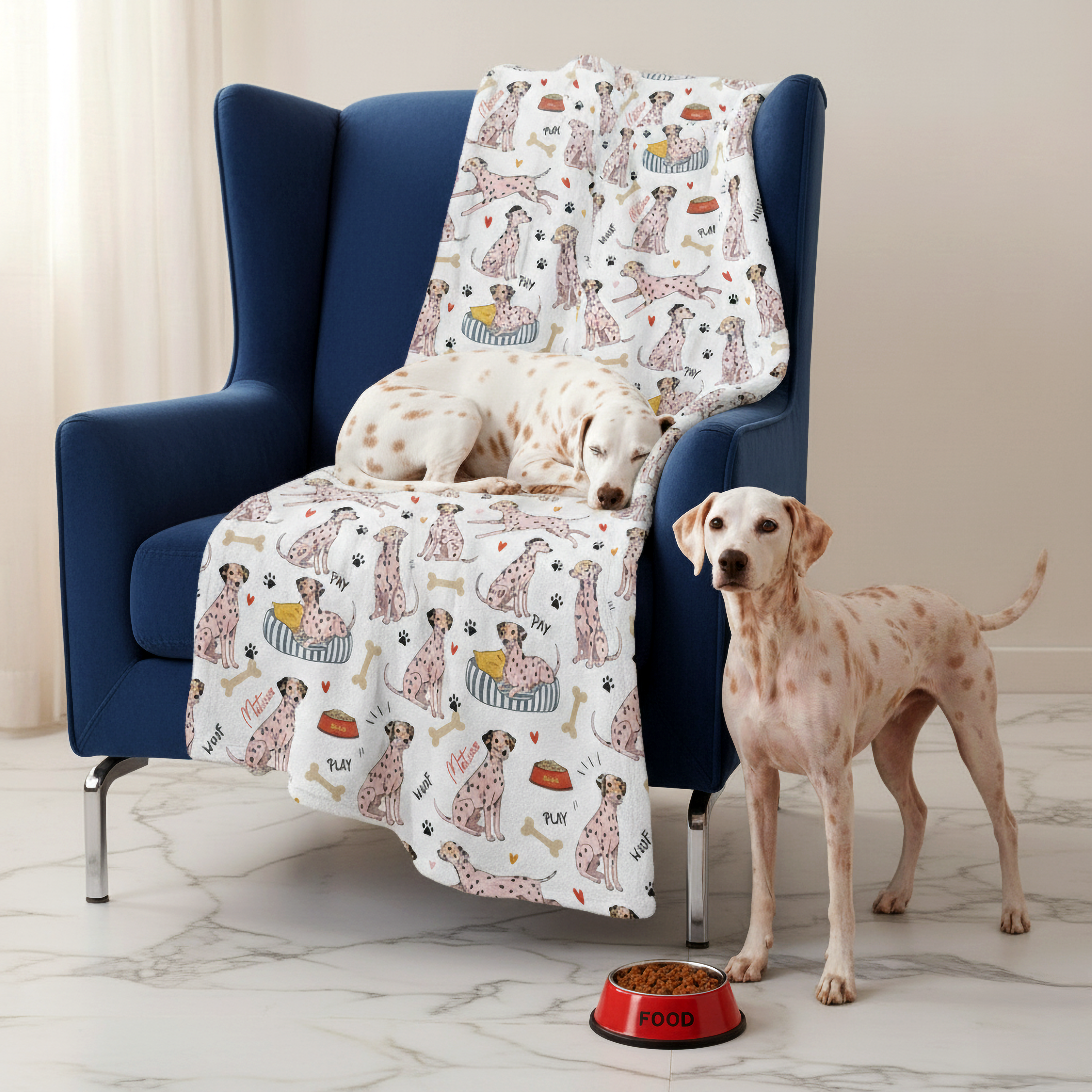 Custom Dog Name Blanket Personalized Sherpa or Minky Throw Cozy Couch Blanket, Gift for Dog Moms Dog Lovers Velveteen Blanket, Birthday Gift product thumbnail image Custom Dog Name Blanket Personalized Sherpa or Minky Throw Cozy Couch Blanket, Gift for Dog Moms Dog Lovers Velveteen Blanket, Birthday Gift product thumbnail image