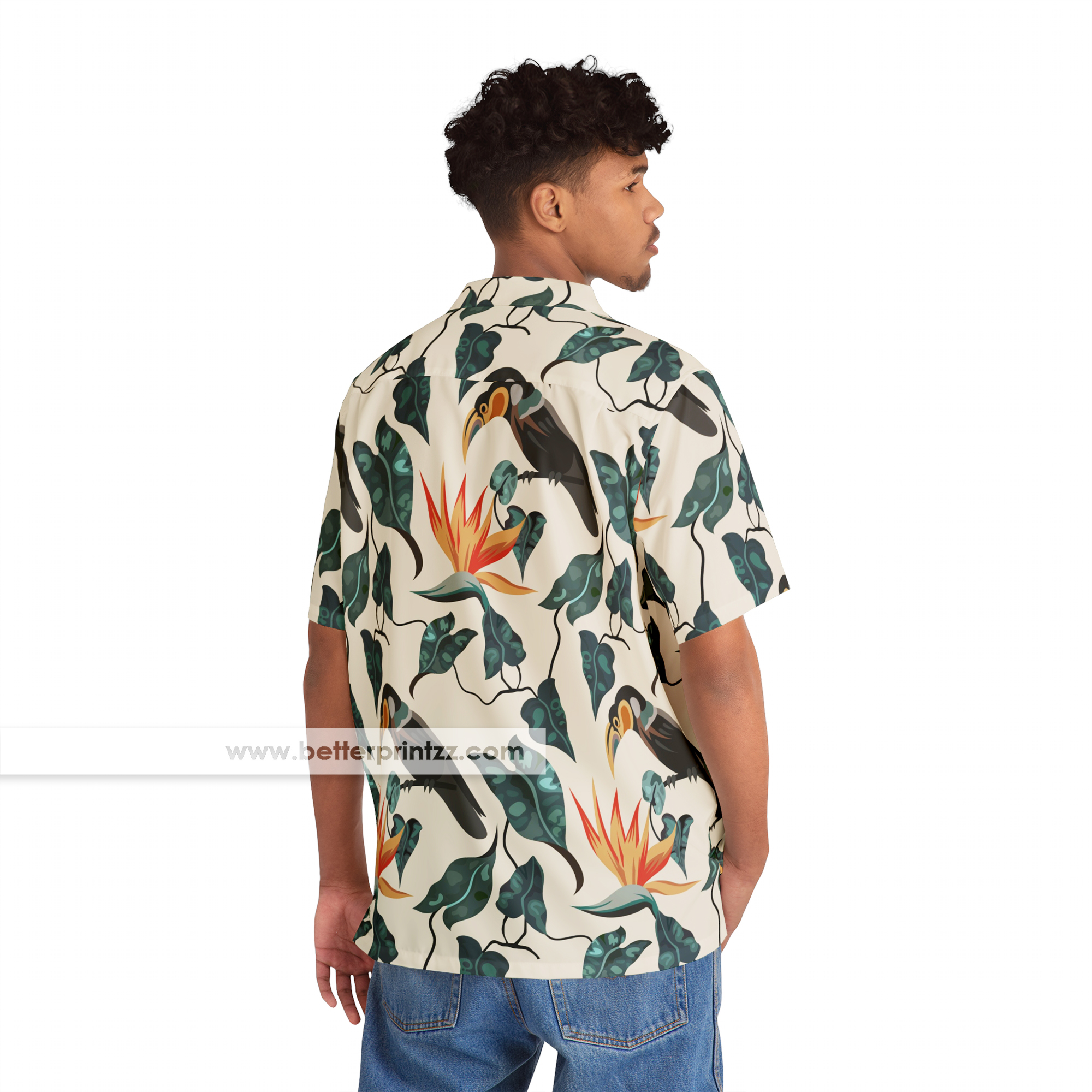 Tony Montana Hawaiian Shirt, Scarface Aloha Shirt Replica, Movie Halloween Costume product thumbnail image Tony Montana Hawaiian Shirt, Scarface Aloha Shirt Replica, Movie Halloween Costume product thumbnail image